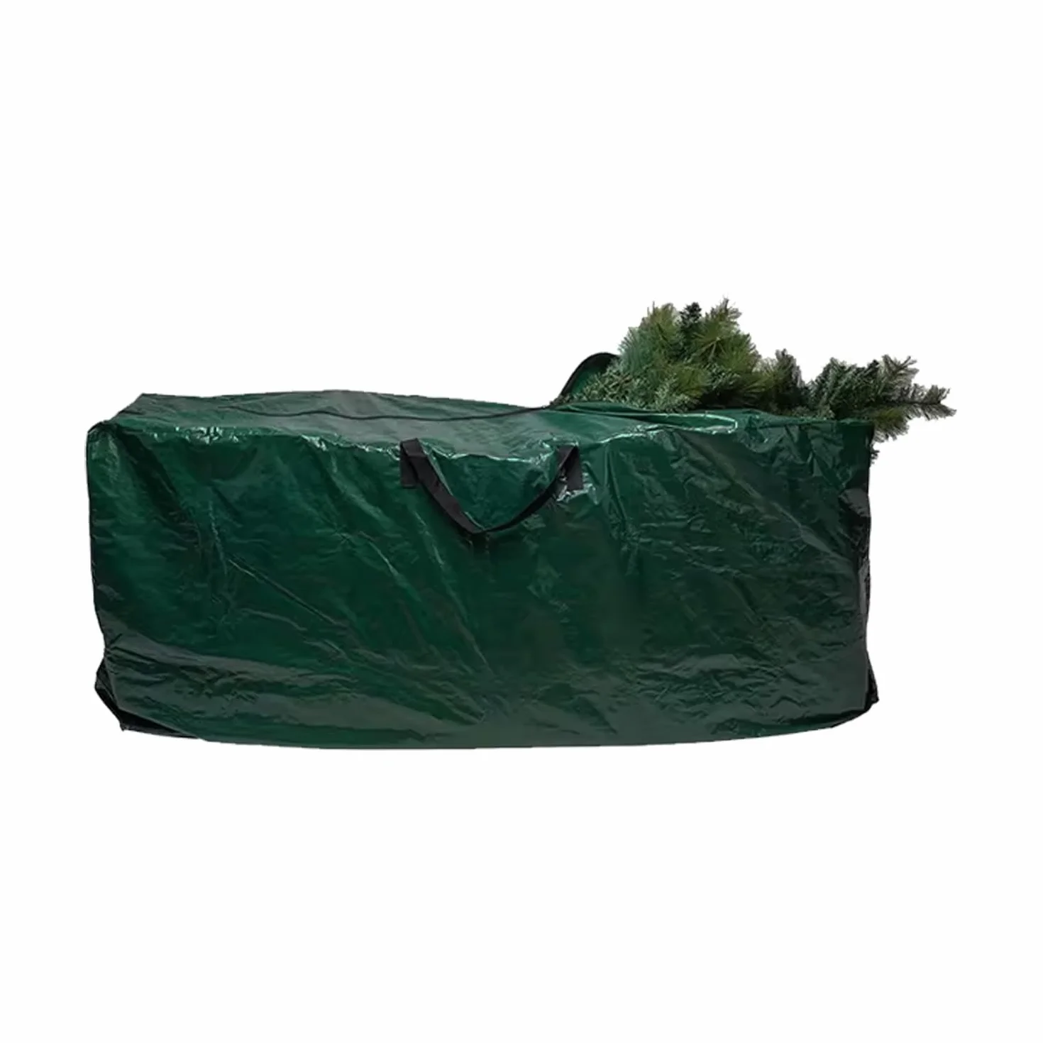 Borsa Per Albero Di Natale Fino A 210 Cm Sacca Di Stoccaggio In Poliestere 600D Anti UV Adatta Anche Per Trasloco Cuscini Giardino Con Maniglie Custodia Impermeabile Verde (120 x 32 x 45 Cm)