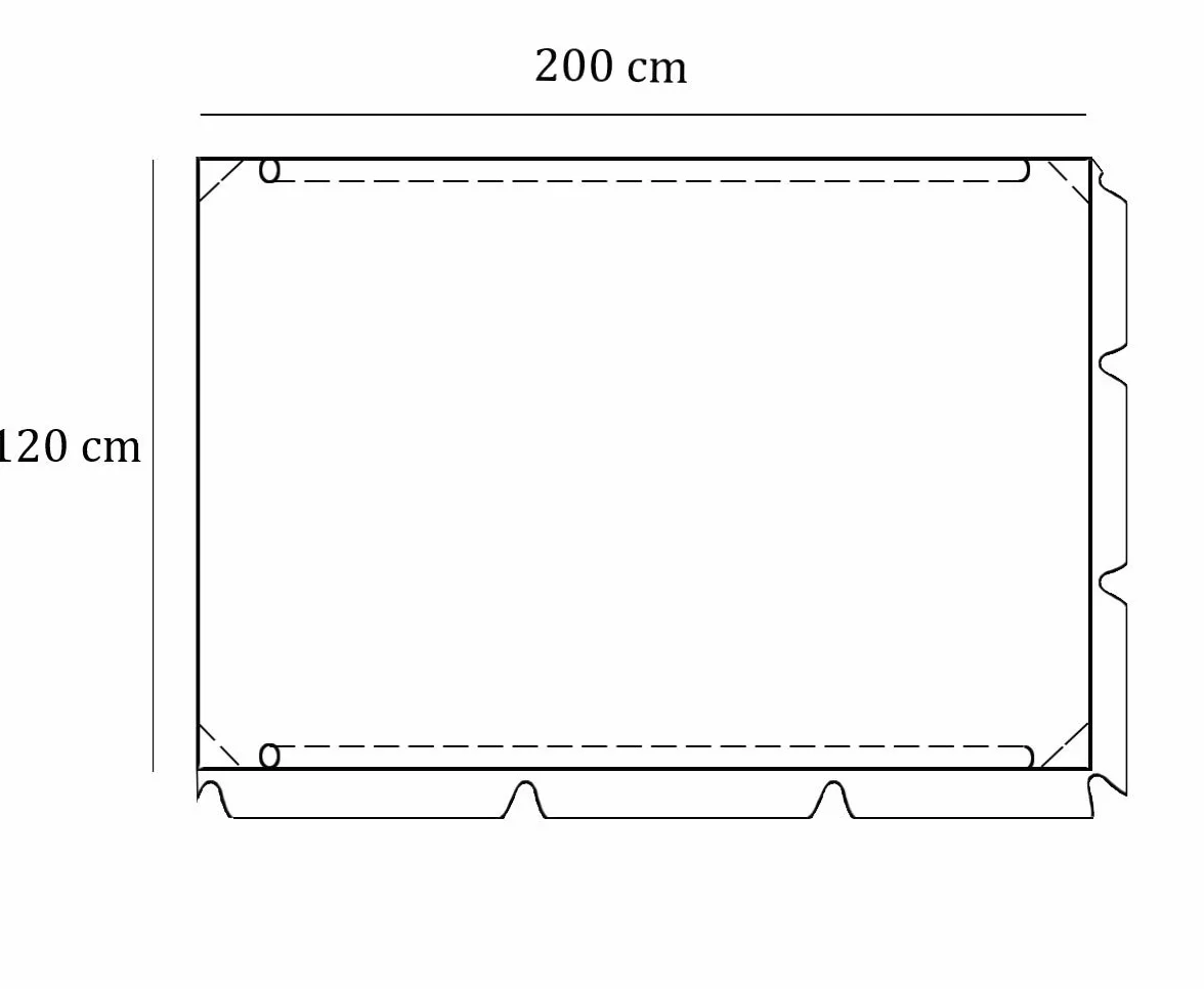 Universale Tetto del dondolo da Giardino Ricambio Ricambi tettuccio tetto Dondolo Copertura Superiore baldacchino dimensione 200 x 120 cm verde [101]