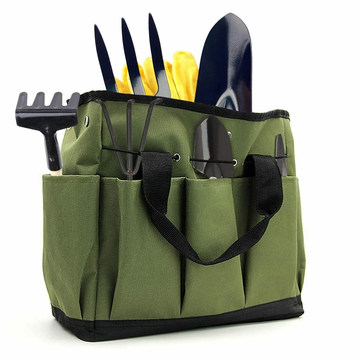 Giardinaggio Porta Utensil, Resistente All'usura e Impermeabile Durevole Borsa Portautensili Grande Ispessimento Attrezzi Porta Tasche Regalo per il Giardiniere