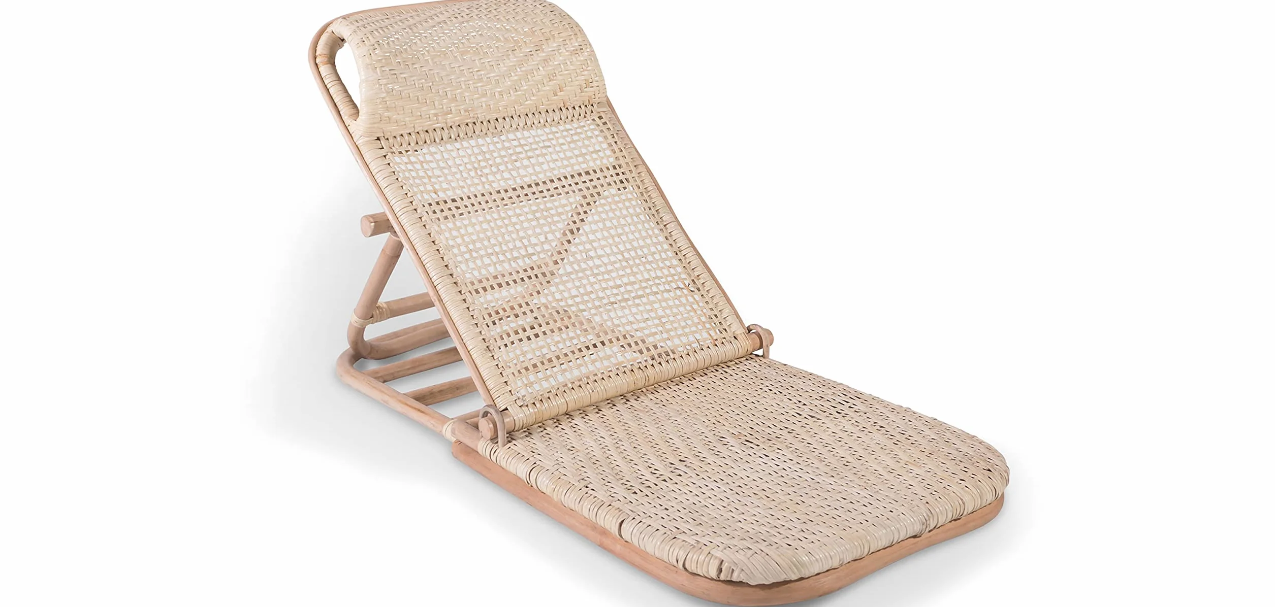 Sedia da giardino Boho Bali in rattan - Chenai Naturale