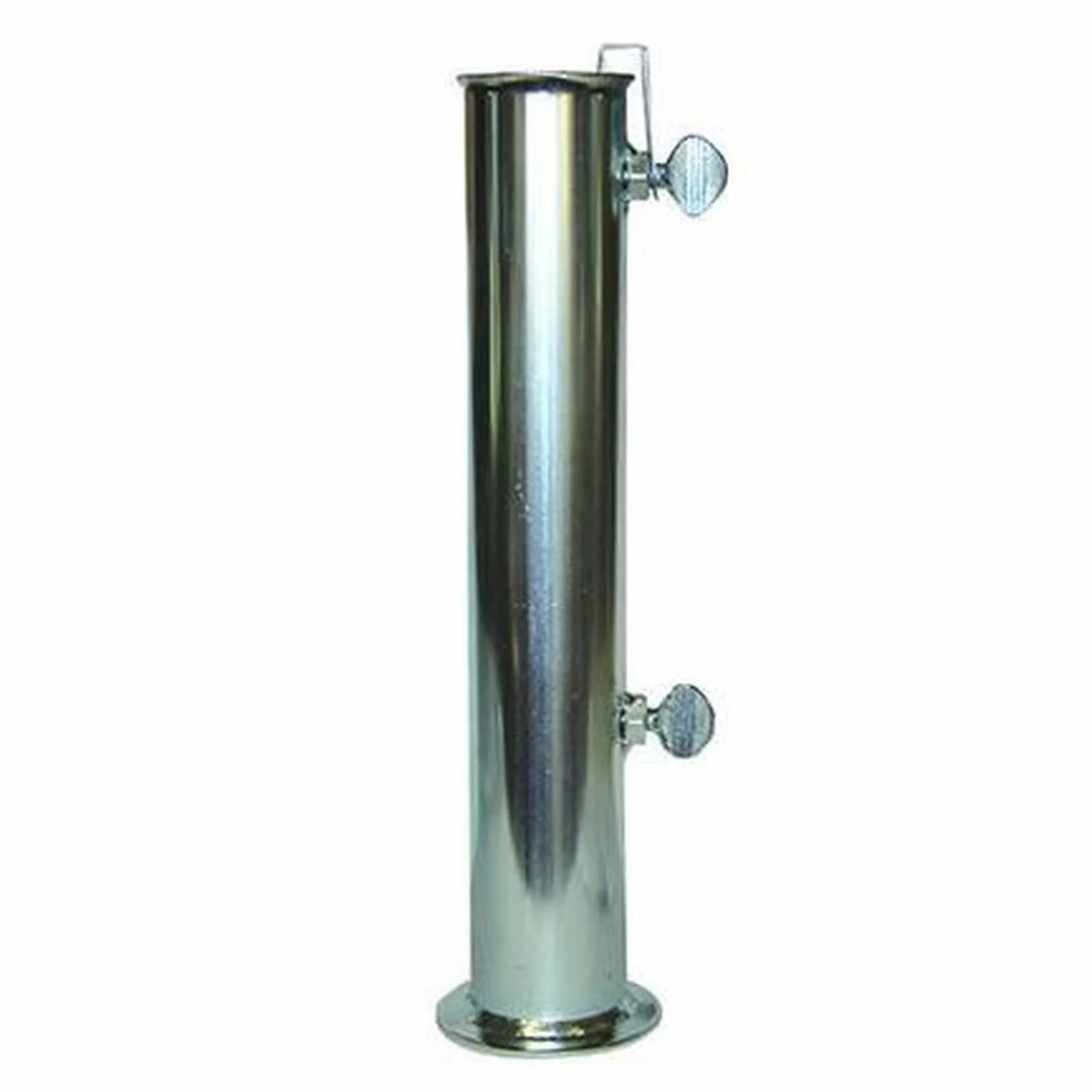 KOEM Supporto Tubolare in Ferro zincato Ø 55 mm Tubo di Ricambio per Base ombrellone in graniglia Cemento