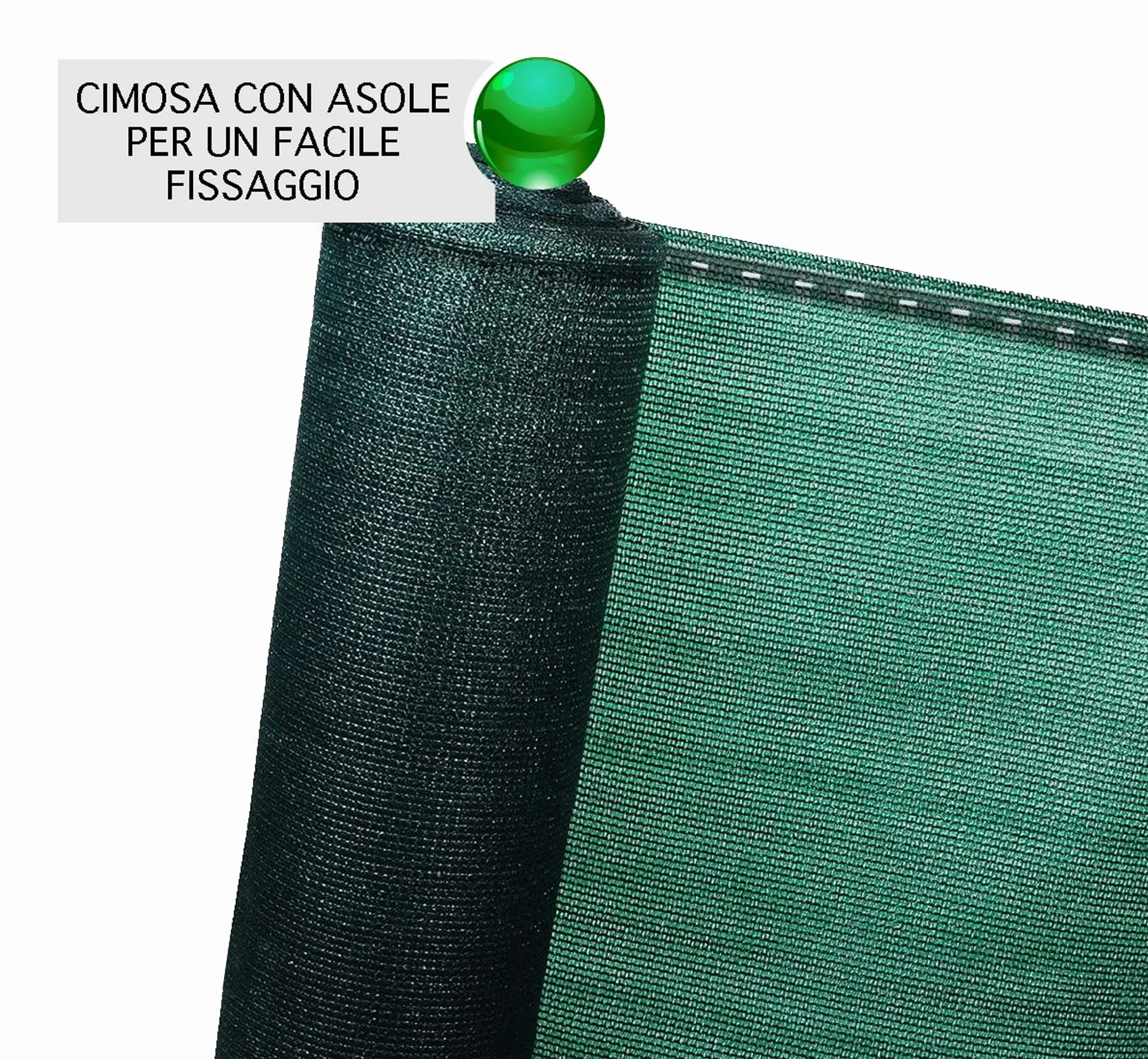 IlGruppone Rete Ombreggiante Rotolo da 30 Metri Frangivista Telo Privacy Frangivento Verde Recinzione Frangisole Copertura Esterno Ombra Terrazzi Giardini - Verde - 1.5X30 MT