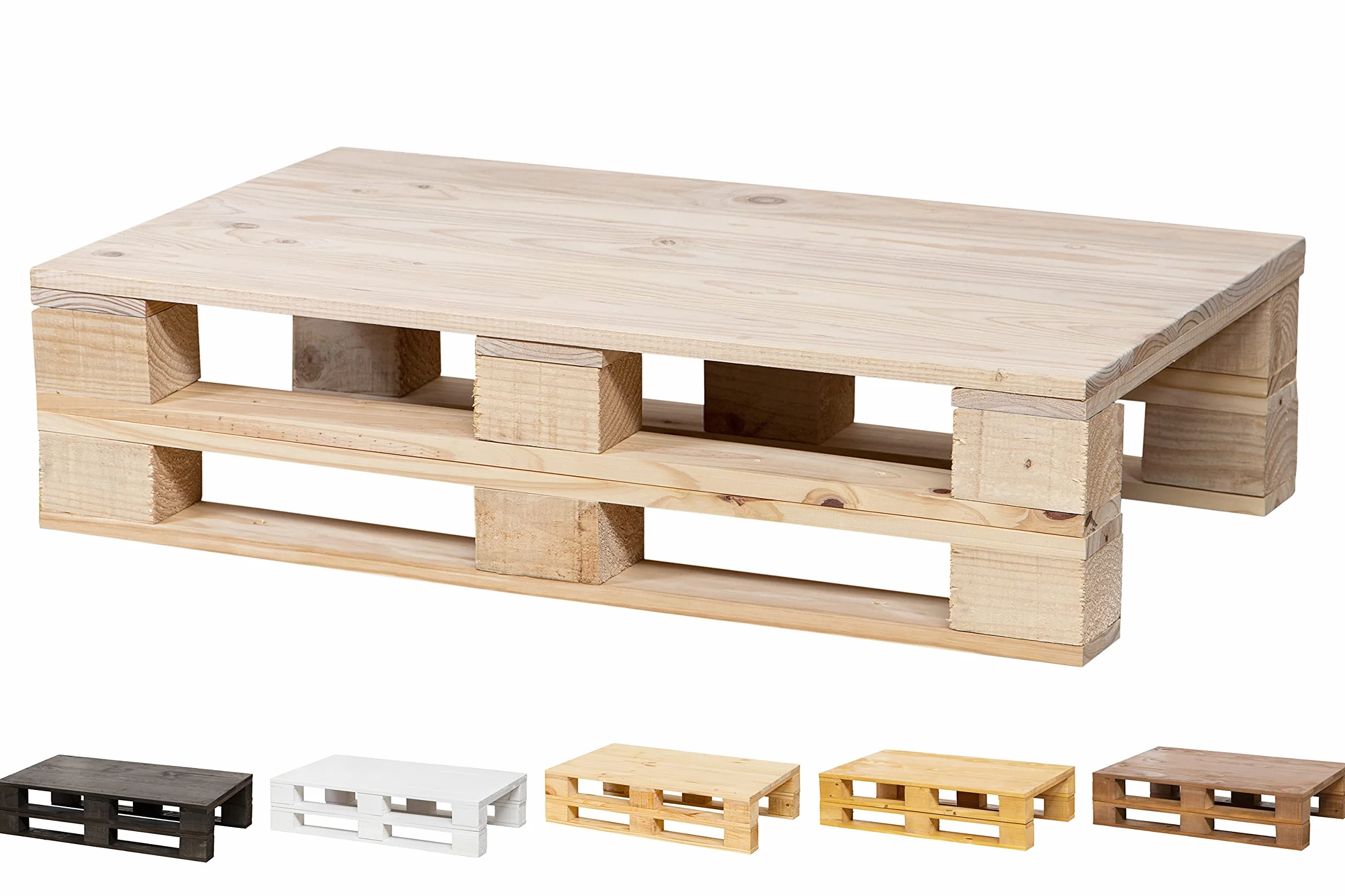 Tavolo da salotto con pallet nuovi, tavolo vintage, rustico
