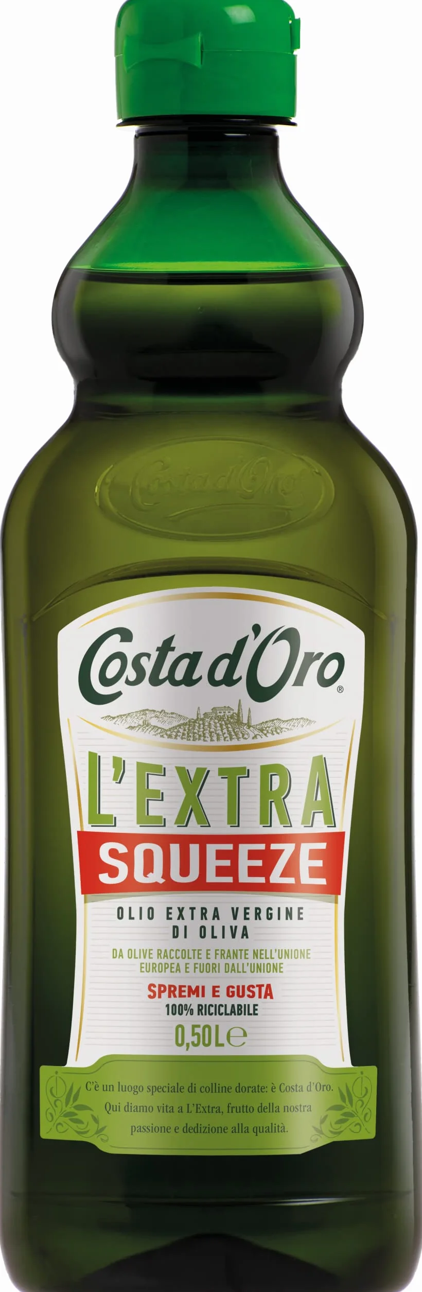 Costa d'Oro L'Extra Squeeze Olio Extravergine di Oliva - 500 ml
