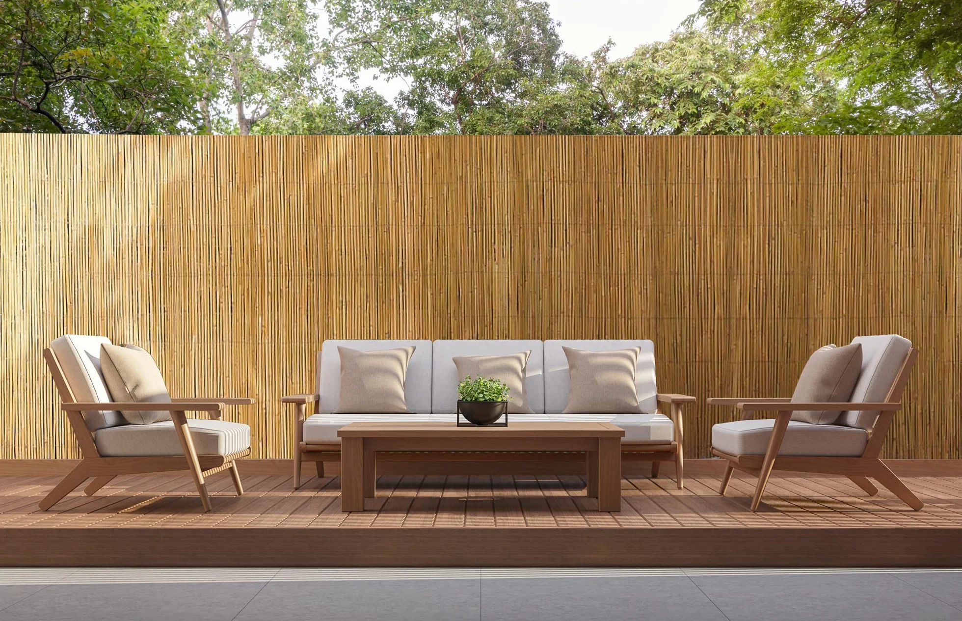 IlGruppone Arella in bambù per Recinzioni Stuoia Canne di Bamboo Frangivento Frangivista Naturale Giardini Balconi Schermo Privacy Ombreggiante - Naturale - 1,5x5 M