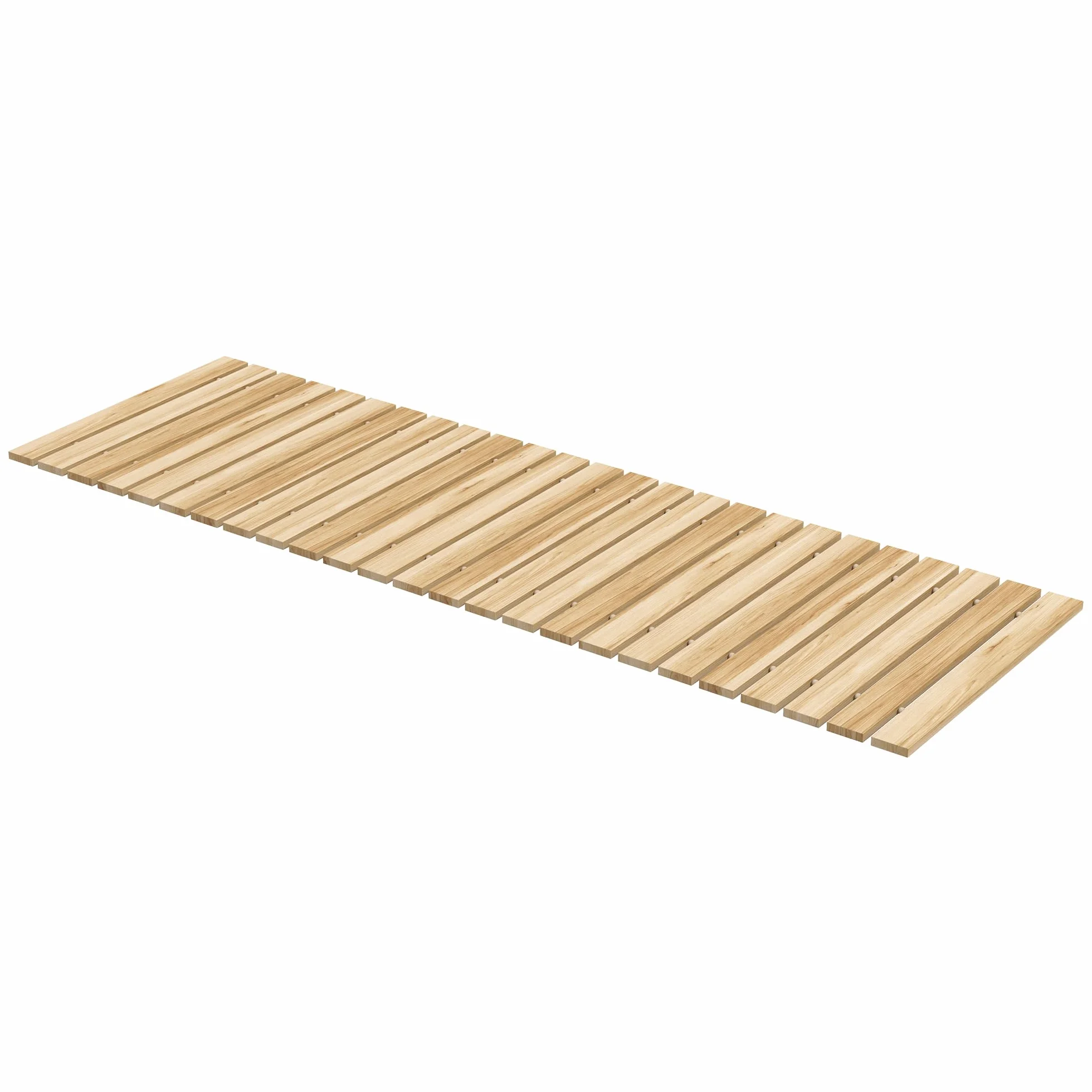 Outsunny Sentiero da Giardino in Legno 120x38 cm Dritto all'aperto Roll Up Outdoor Resistente alle intemperie Passerella Decorativa da Giardino per Matrimonio in Spiaggia Festa Naturale