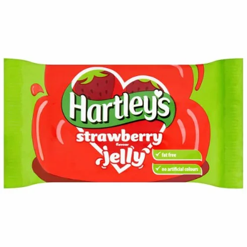 Hartley's - Gelatina al gusto di fragola, 135 g, confezione da 12