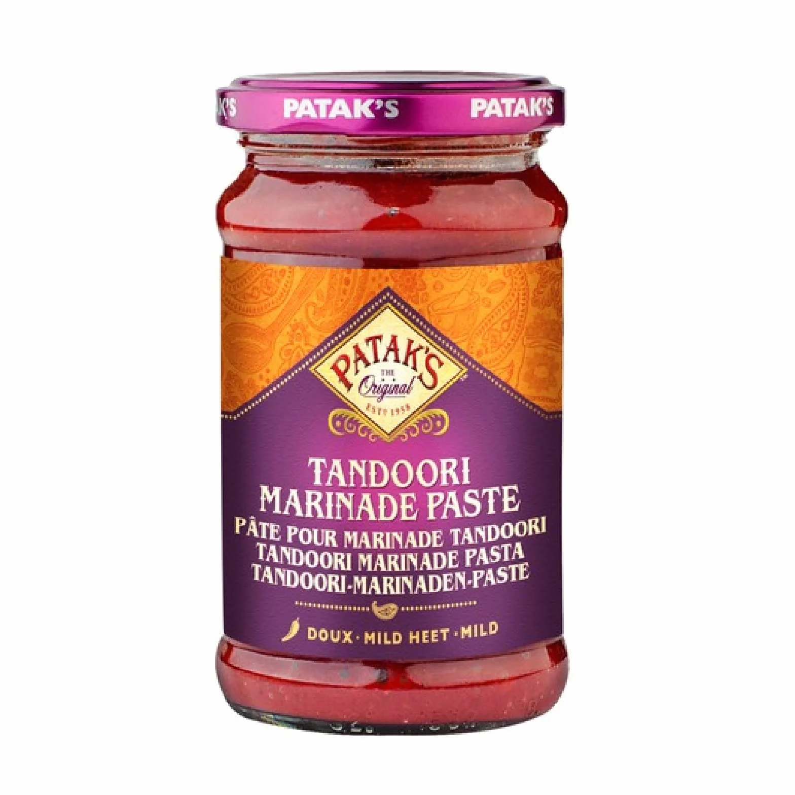 Salsa Patak's Tandoori Marinade Paste Tandoori Barattolo da 312 g Asian Food