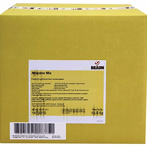 PREPARATO AFRICANO MIX 10 KG. PER TORTE - DOLCI-CAKE DESIGN-PASTICCERIA -