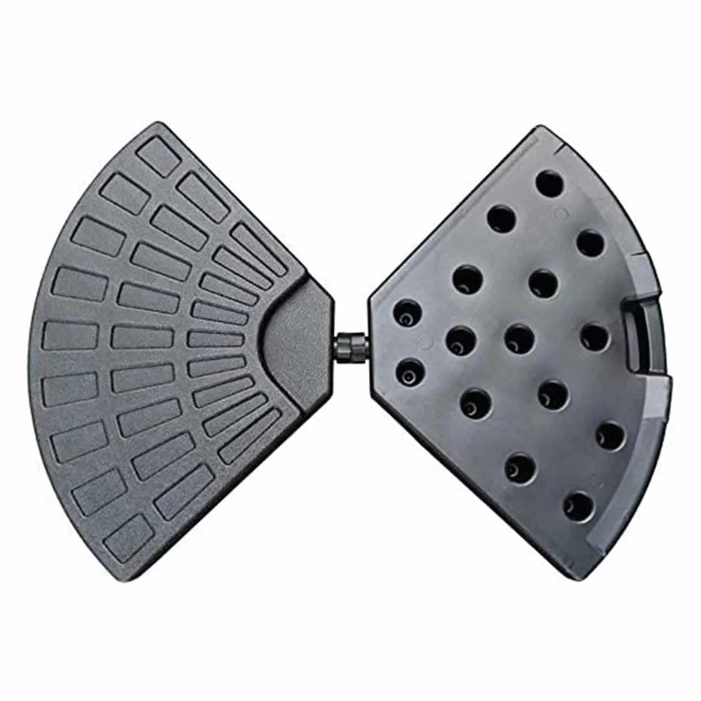 BAKAJI Set 4 Supporto Pesi Ombrellone Riempibile Palo da Giardino in Plastica Resistente Intemperie per Esterno da Riempire con Sabbia o Acqua Base Adatti per Ombrelloni con Base a Croce