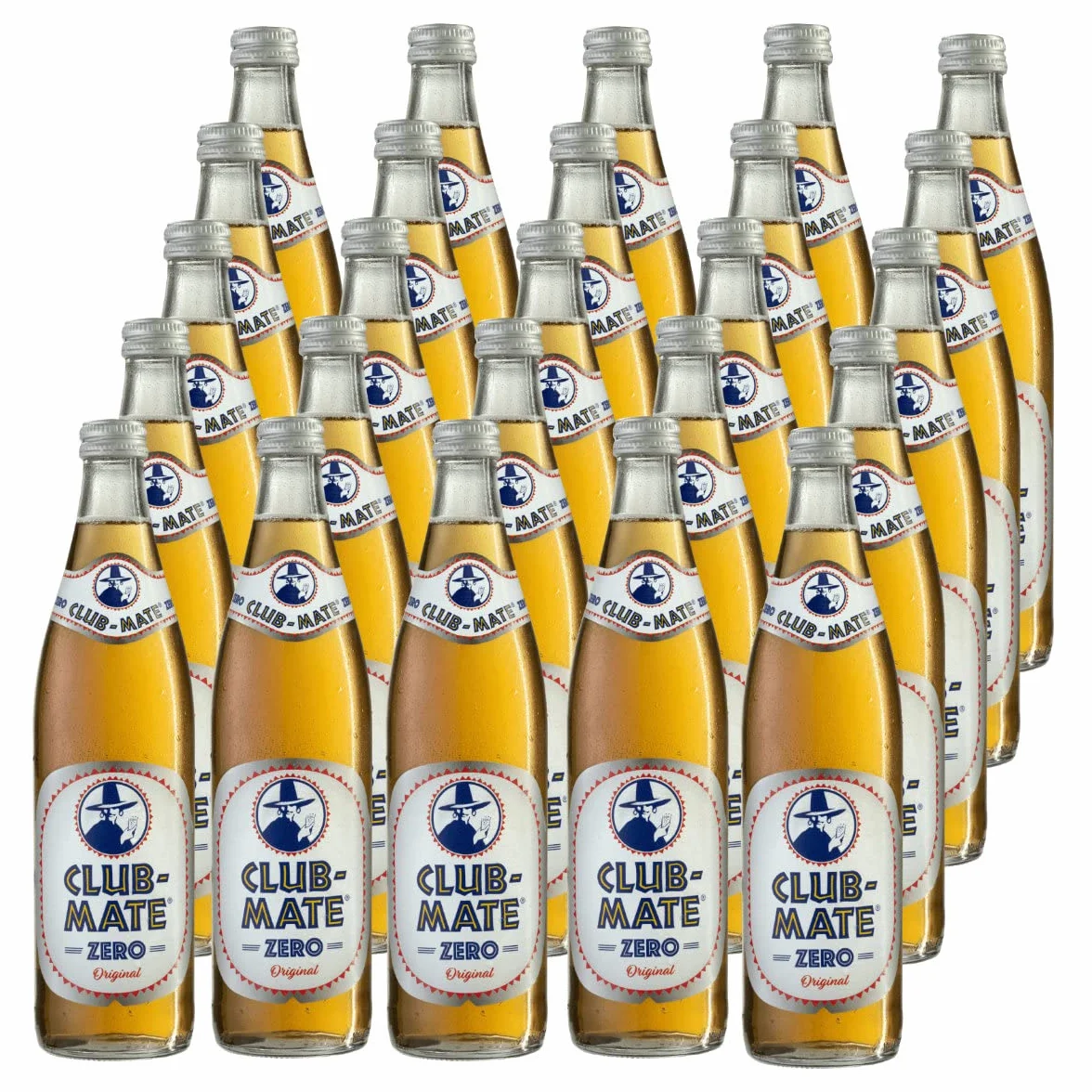 Club-Mate Zero Original - 25 bottiglie da 0,5 l, con pegno riutilizzabile
