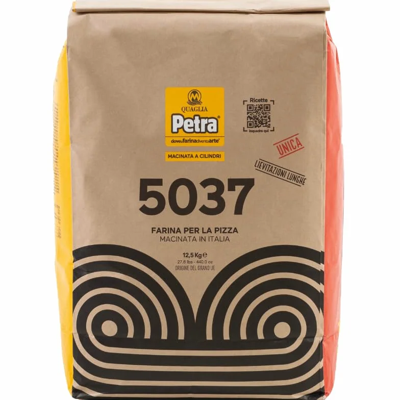 12,5 Kg Farina Tipo 0 W 300-340 per Pizza a Lunga Lievitazione – Alta Idratazione 85% – Senza Additivi, Alta Tenuta ed Elasticità, Ideale per Pizza al Piatto e Pala alla Romana