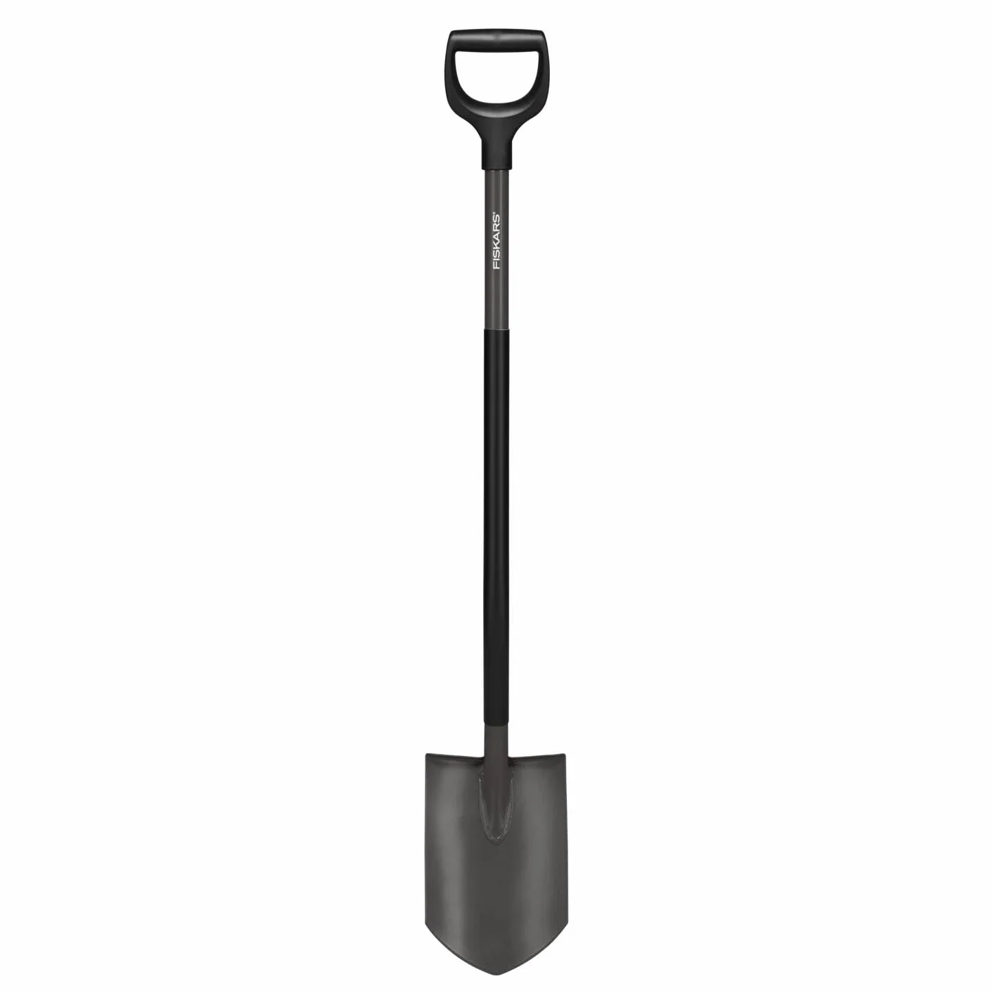 Fiskars Vanga a Punta, Vanga per Terreni Duri e Sassosi, Lunghezza: 125 cm, Acciaio al Boro di Ottima Qualità, Grigio/Nero, Ergonomic, 1070639