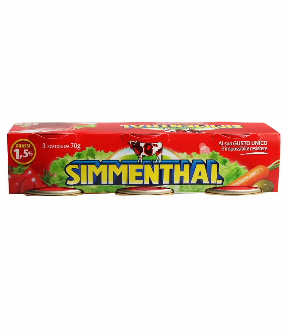 Simmenthal lessata 70 gr. x 3 - (16 Conf. x 3= 48 pezzi)