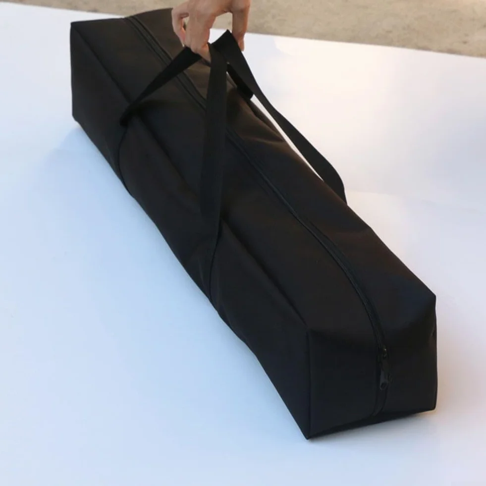 Honseadek Borsa portaoggetti per ombrellone da spiaggia, 140 cm, con tracolla, per patio, giardino, esterni, per cuscini da giardino, borsa portaoggetti per albero di Natale, nero (140 x 20 x 20 cm)