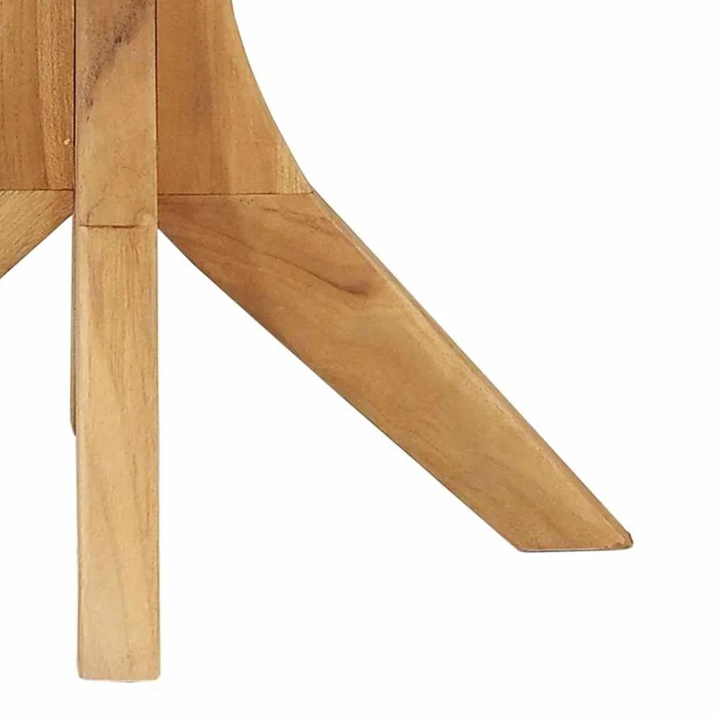 vidaXL Tavolo Laterale Marrone 40 x 40 x 41 cm Legno di Teak Solido, Tavolo da Giardino e terrazza, Moderno, Legno Teak, Resistente alle intemperie, Decorazione Minimal per Il Patio