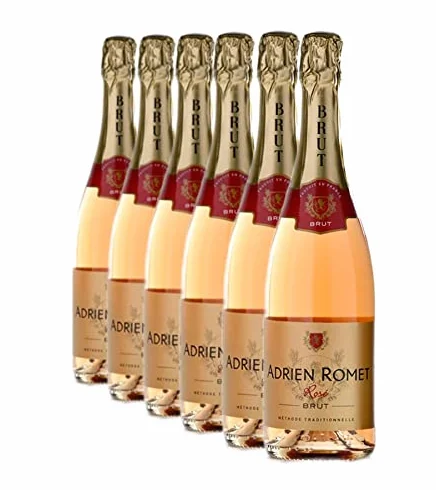 Confezione da 6 Bottiglie | Spumante Metodo Classico Brut Rosè - Adrien Romet