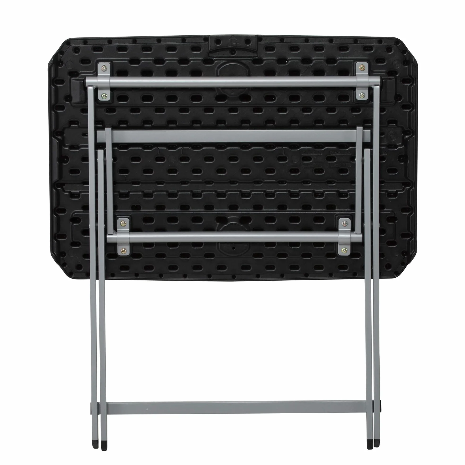 Lifetime 92210 - Tavolino pieghevole nero | Il tavolo pieghevole portatile misura 75x50,5, altezza 66 cm | Include maniglia per un facile trasporto | Facile da riporre | Forte e leggero