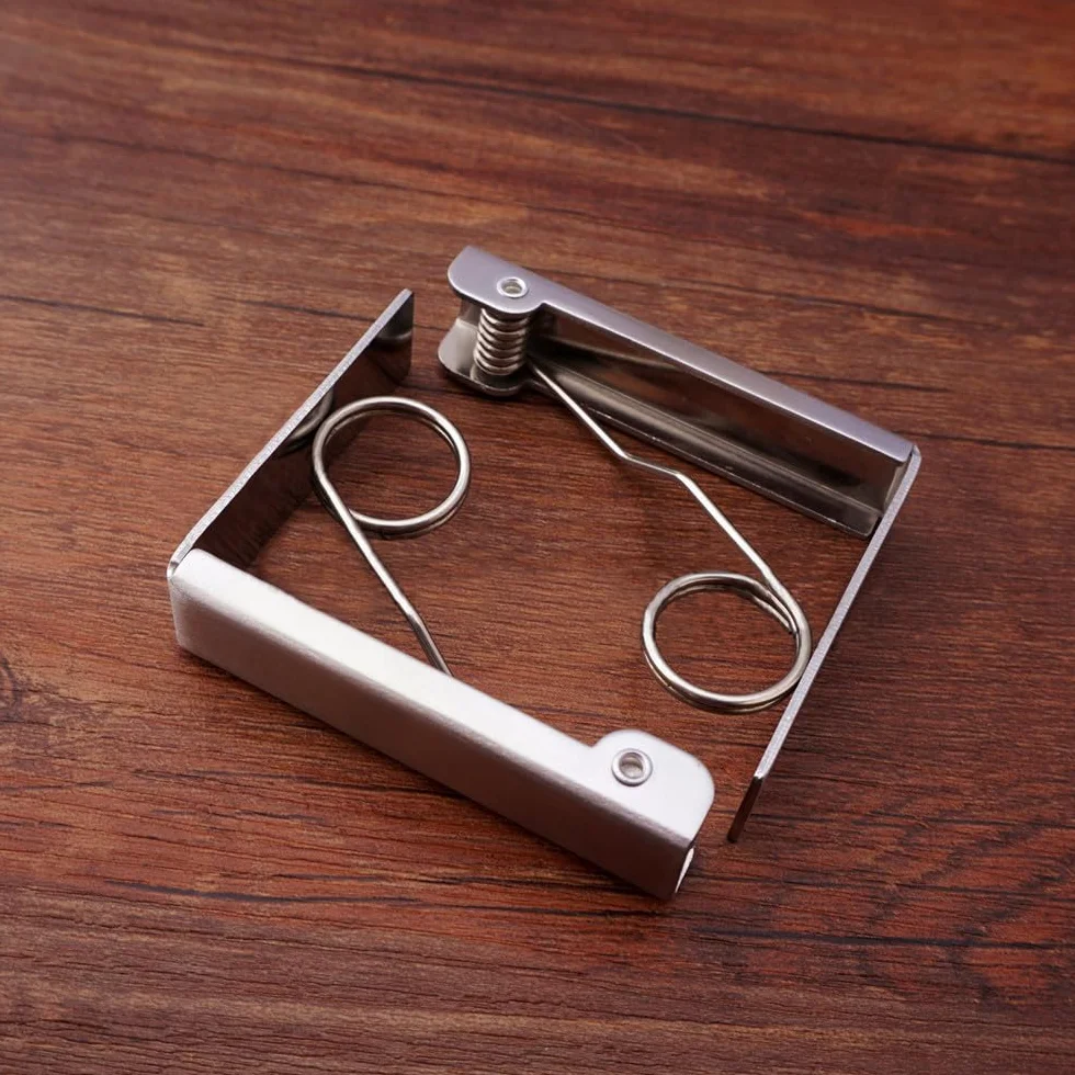 Mollette fermatovaglia a molla in acciaio inox, per picnic, feste, fino a 5,5 cm, confezione da 6