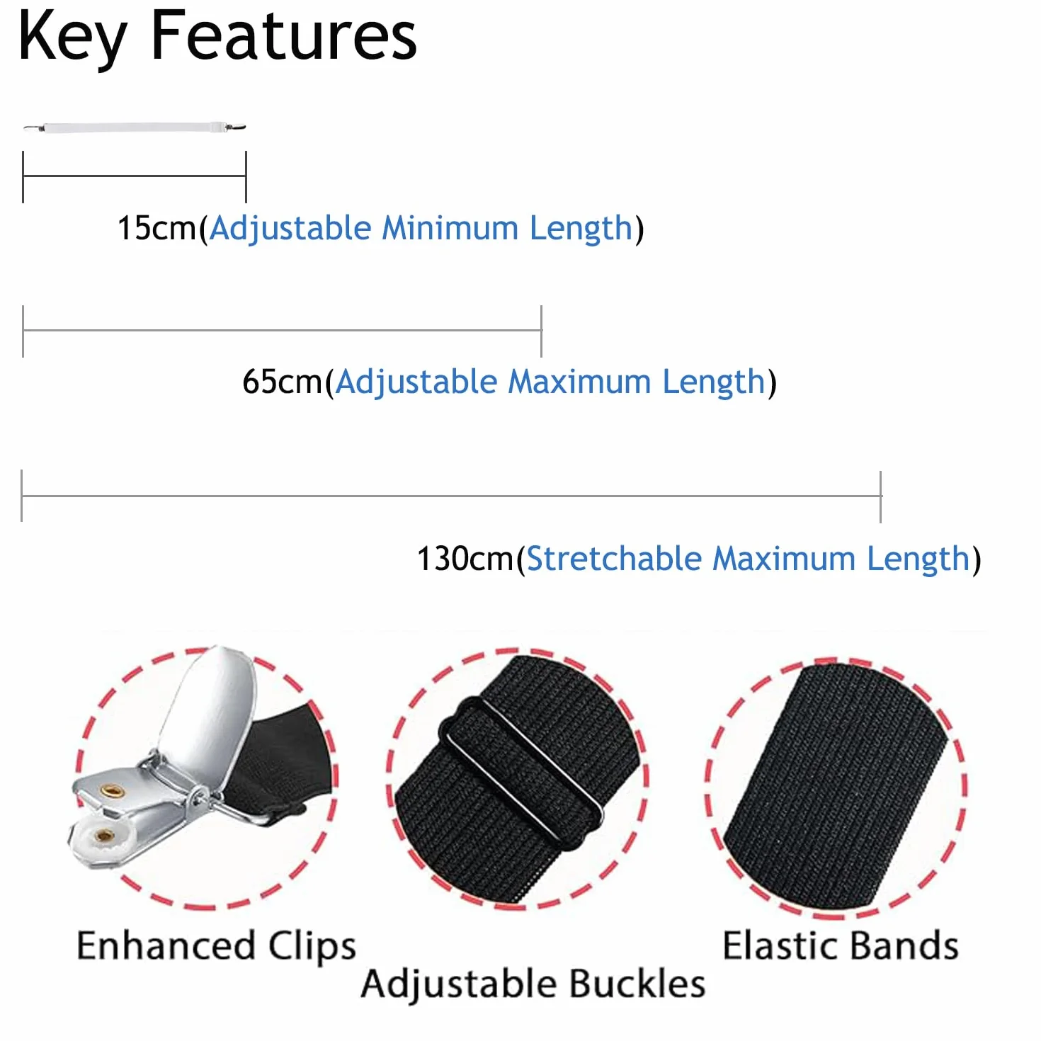 6 PCS Clip per Tovaglia, Fermatovaglia Clip per Cinghia Elastica Fermatovaglia da Tavola per Fissare Tovaglie Tavoli da Picnic Divano Letto All'Aperto Feste Matrimoni (Bianco)