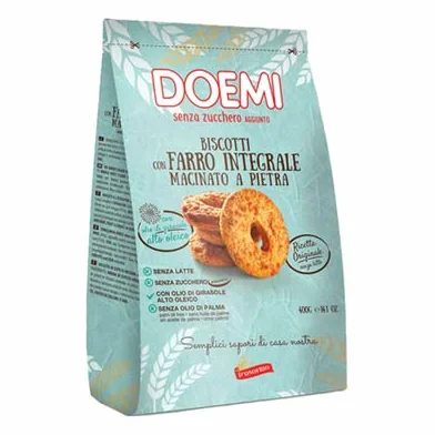 DOEMI BISCOTTI FARRO INTEGRALEGR.400 - 12 unità
