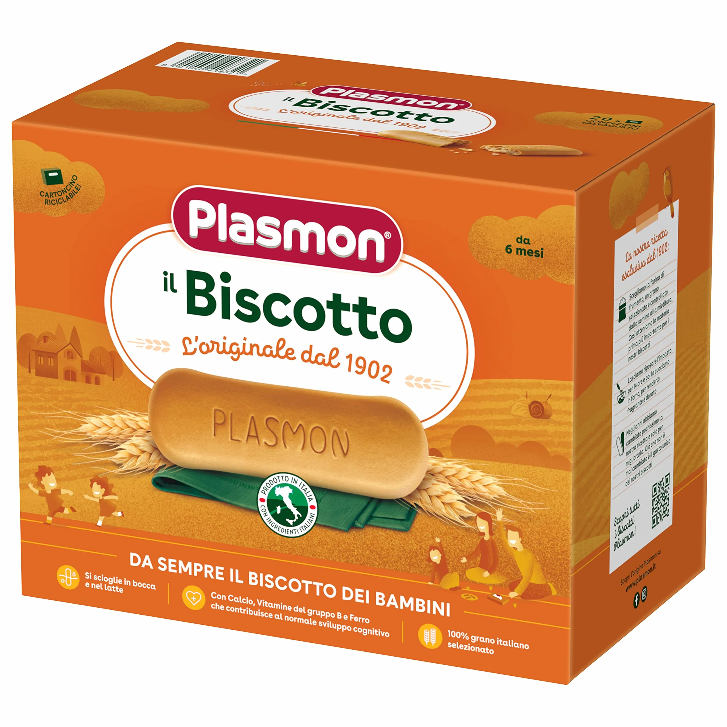 Plasmon Biscotto Classico 1200 g (4 Confezioni)