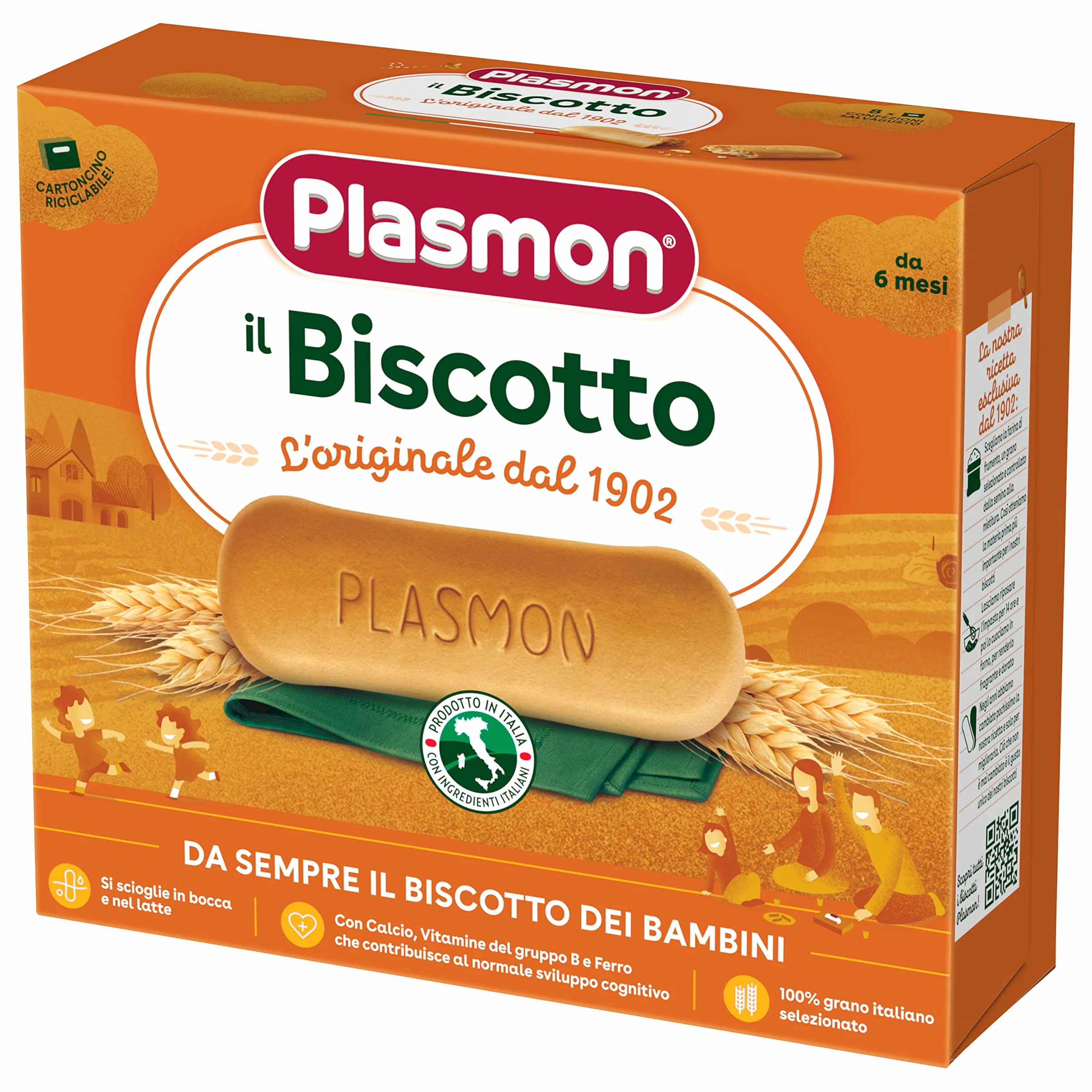 Plasmon Biscotto Classico 320 g (6 Confezioni)