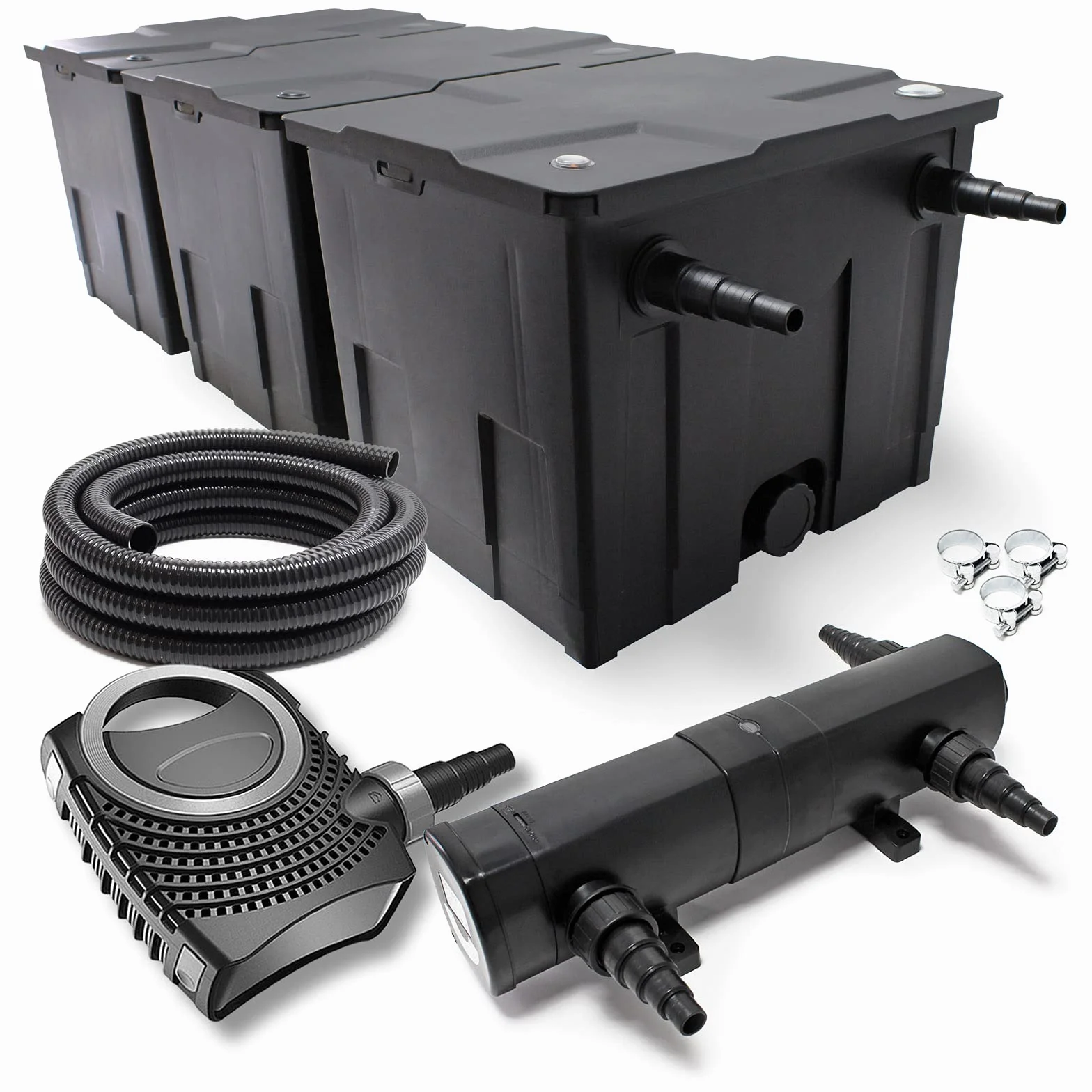 SunSun Set per laghetti CBF-350C chiarificatore CUV-236 36W pompa NEO12000