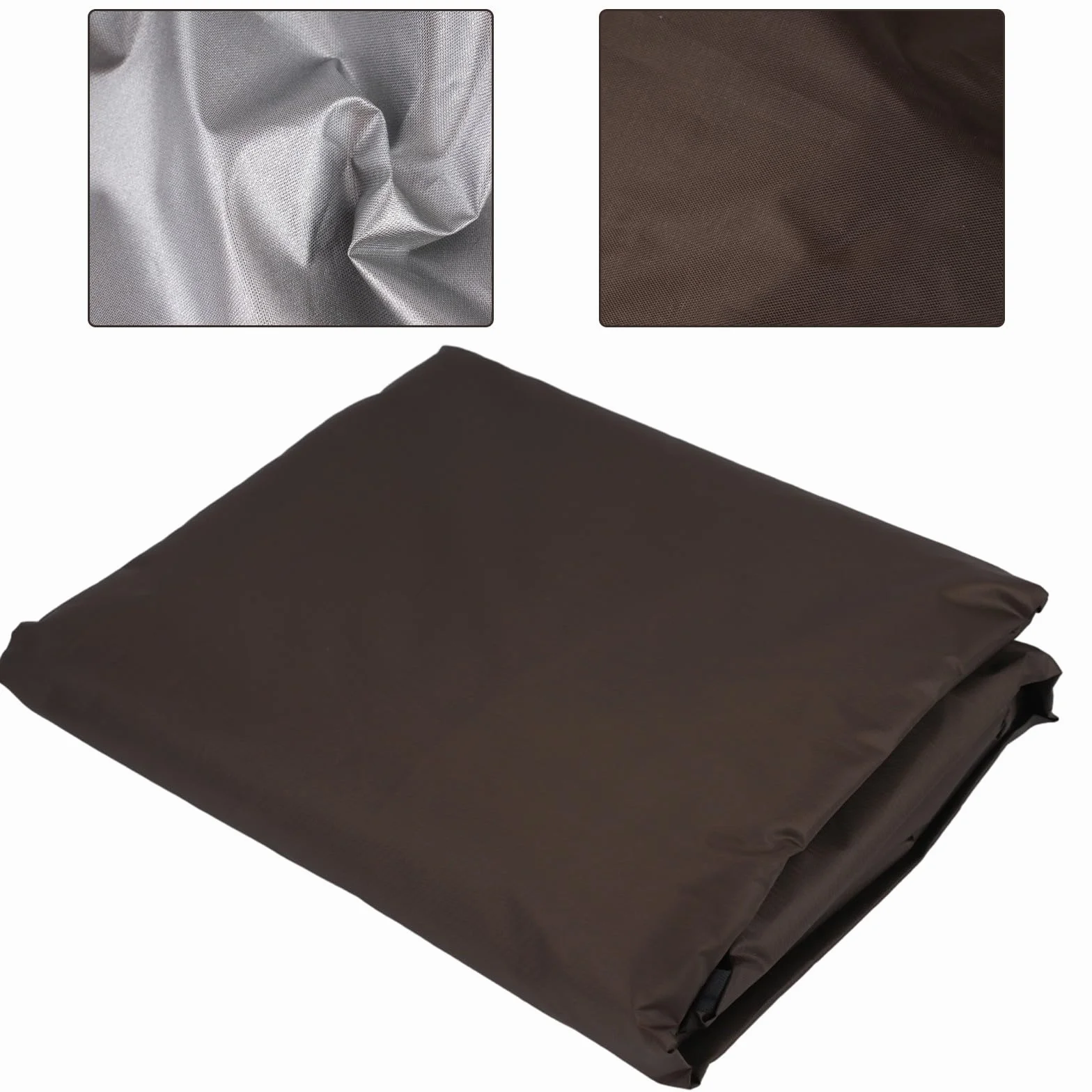 Eawfgtuw Copertura di ricambio per dondolo impermeabile, a 3 posti, per patio, veranda, giardino, cortile (caffè)