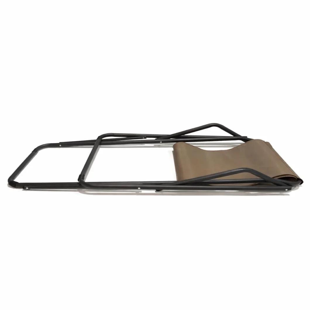 XONE Coppia Sdraio Pieghevoli Gladys in acciaio e textilene| Due sdraio Dondolino Design moderno (Tortora)