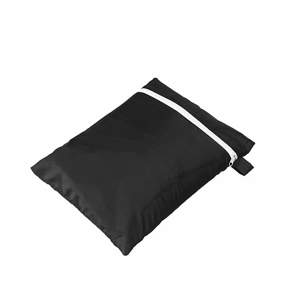 Borsa portaoggetti per Cuscini per mobili da Giardino Nera Borse per Esterni Impermeabili per Cuscini da Giardino con Manici robusti 122 * 39 * 55cm (252g)