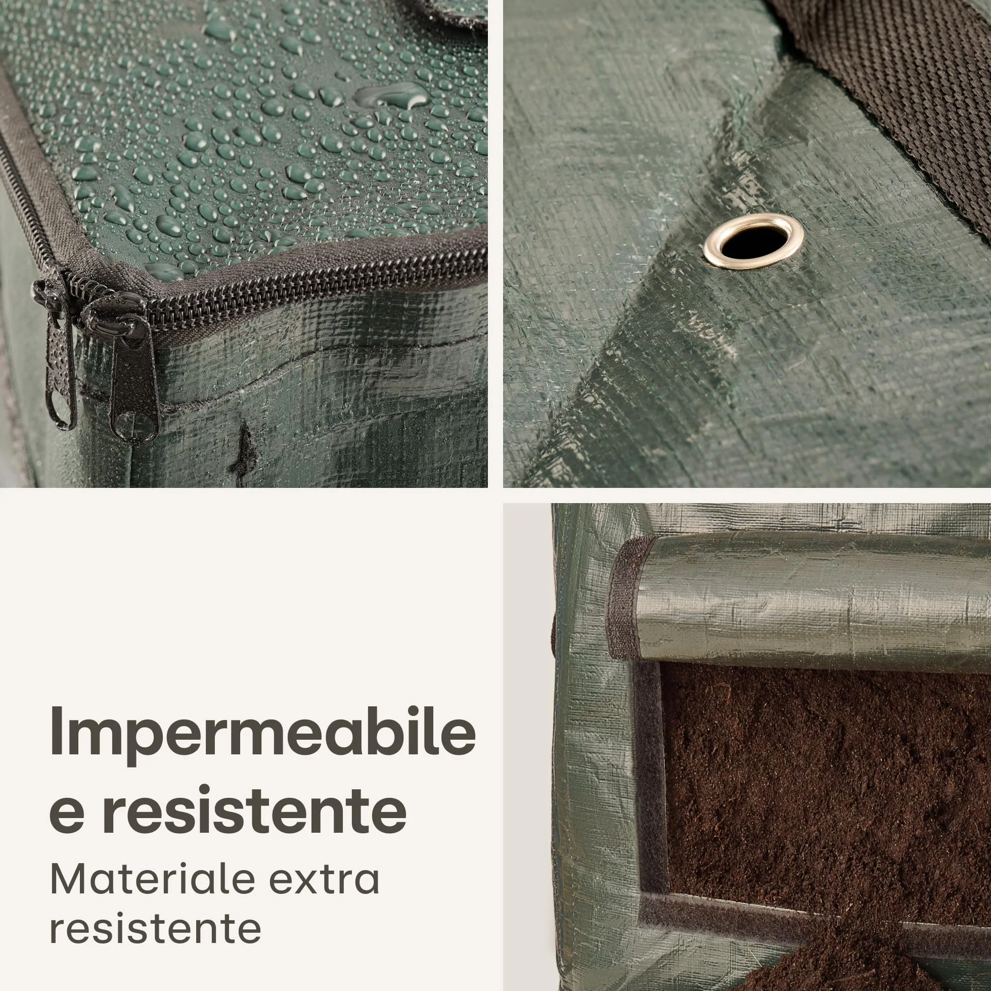 Praknu Piccola Compostiera da Giardino 85 L - Salvaspazio - Resistente alle Intemperie - Compostatore Rapido per Rifiuti da Cucina