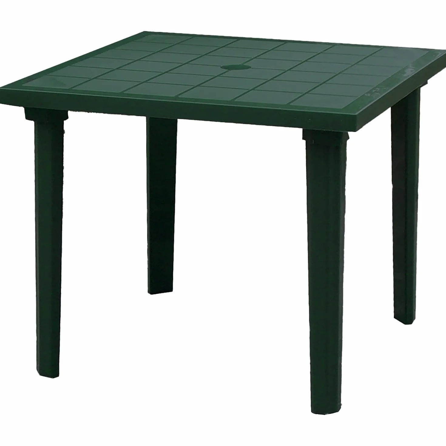Bica Weekend Tavolo Quadrato, Resina, Verde, 80 x 80 cm