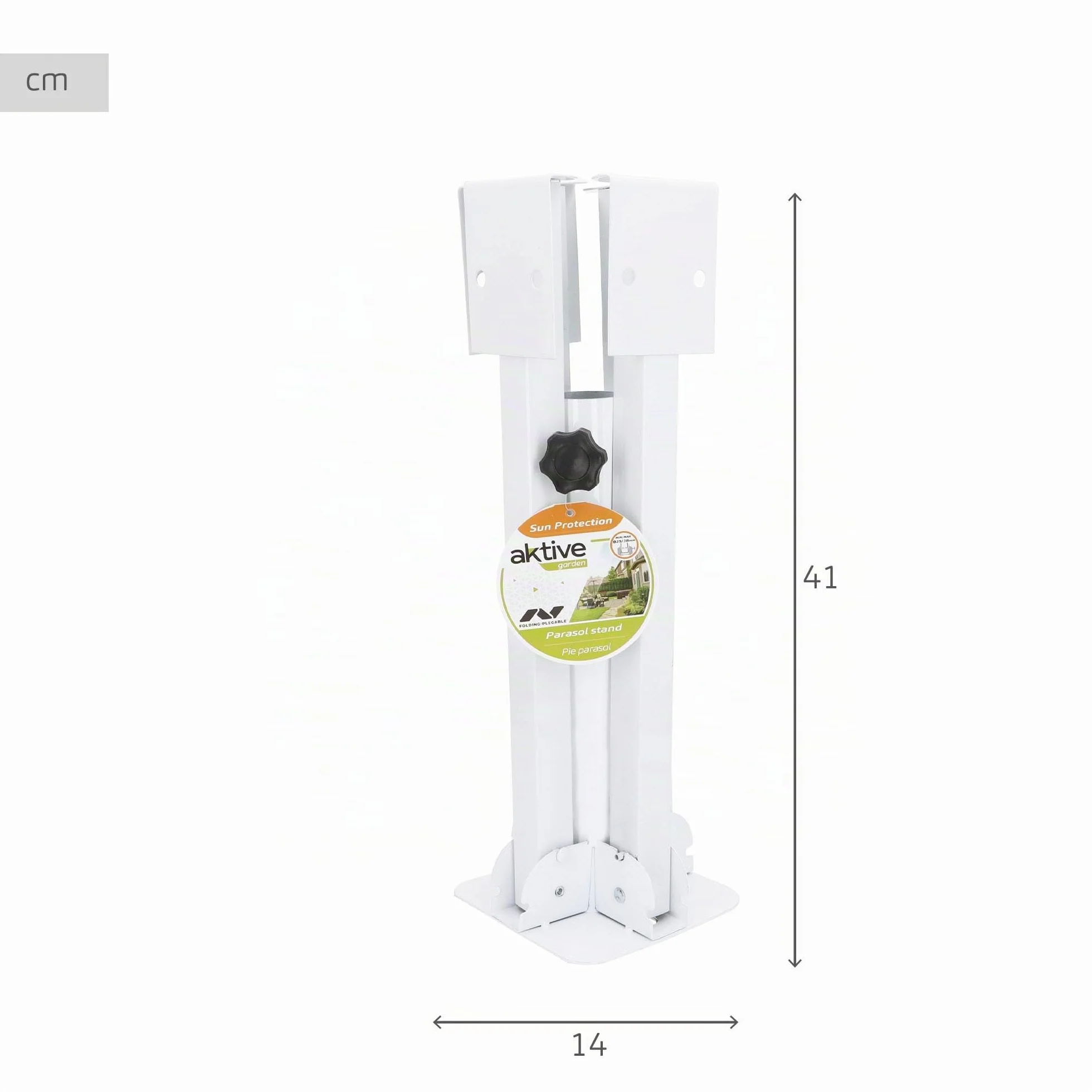 AKTIVE 53762 - Piede Pieghevole per ombrellone 25/32 mm