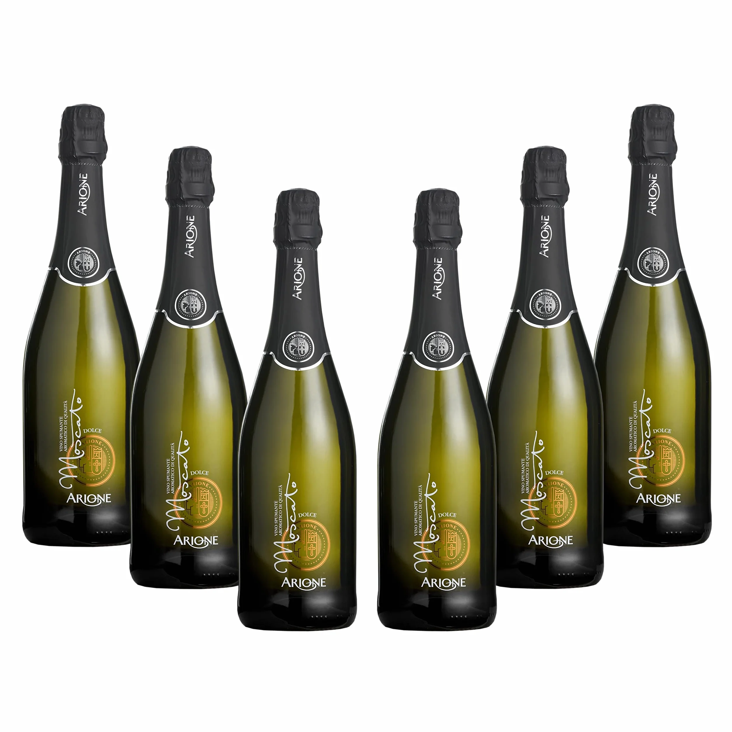 ARIONE | Spumante Moscato, Confezione da 6 Bottiglie da 750 ml
