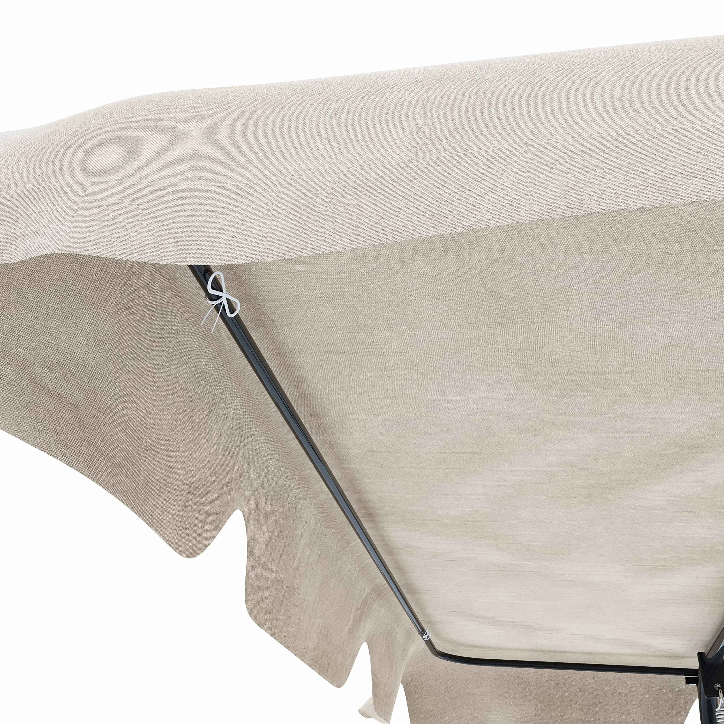 Arreditaly Dondolo 3 Posti Con Tettuccio Parasole Regolabile Cuscini Imbottiti Struttura Robusta In Acciaio Verniciato Da Esterno Giardino Balcone Terrazzo Piscina 170 x 110 x 153 Cm (Beige)