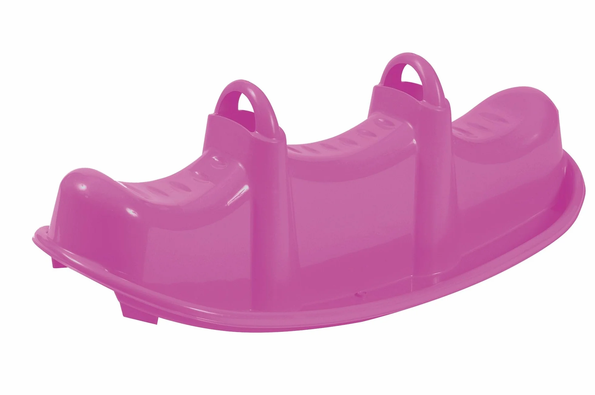 Dondolo 3 Posti 104x44x37 cm in Plastica Blu o Rosa o Verde
