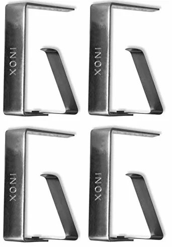 G Set 4 FERMATOVAGLIA GIGANTI in Acciaio Inox Ferma TOVAGLIA