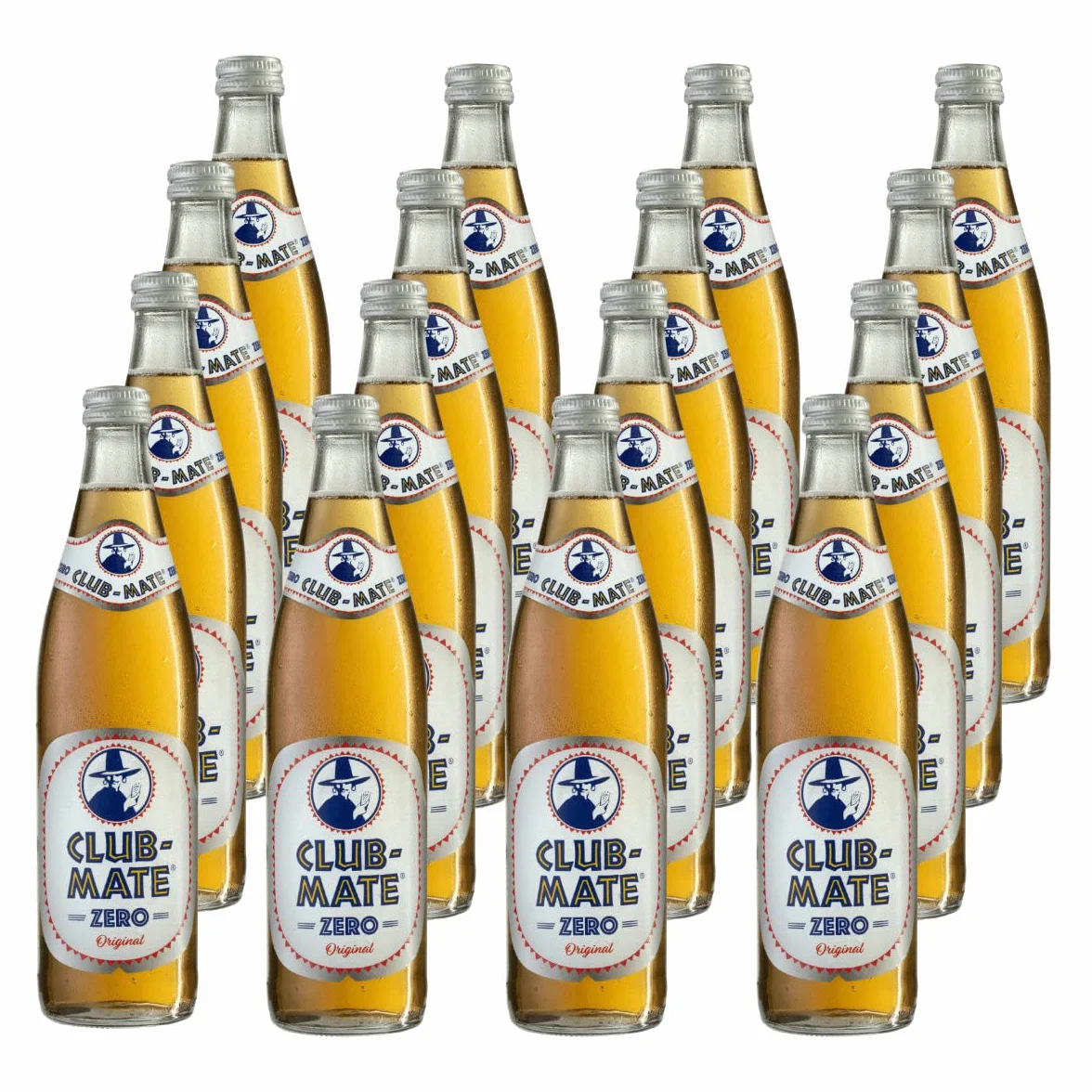 Club-Mate Zero Original - 16 bottiglie da 0,5 l, con pegno riutilizzabile