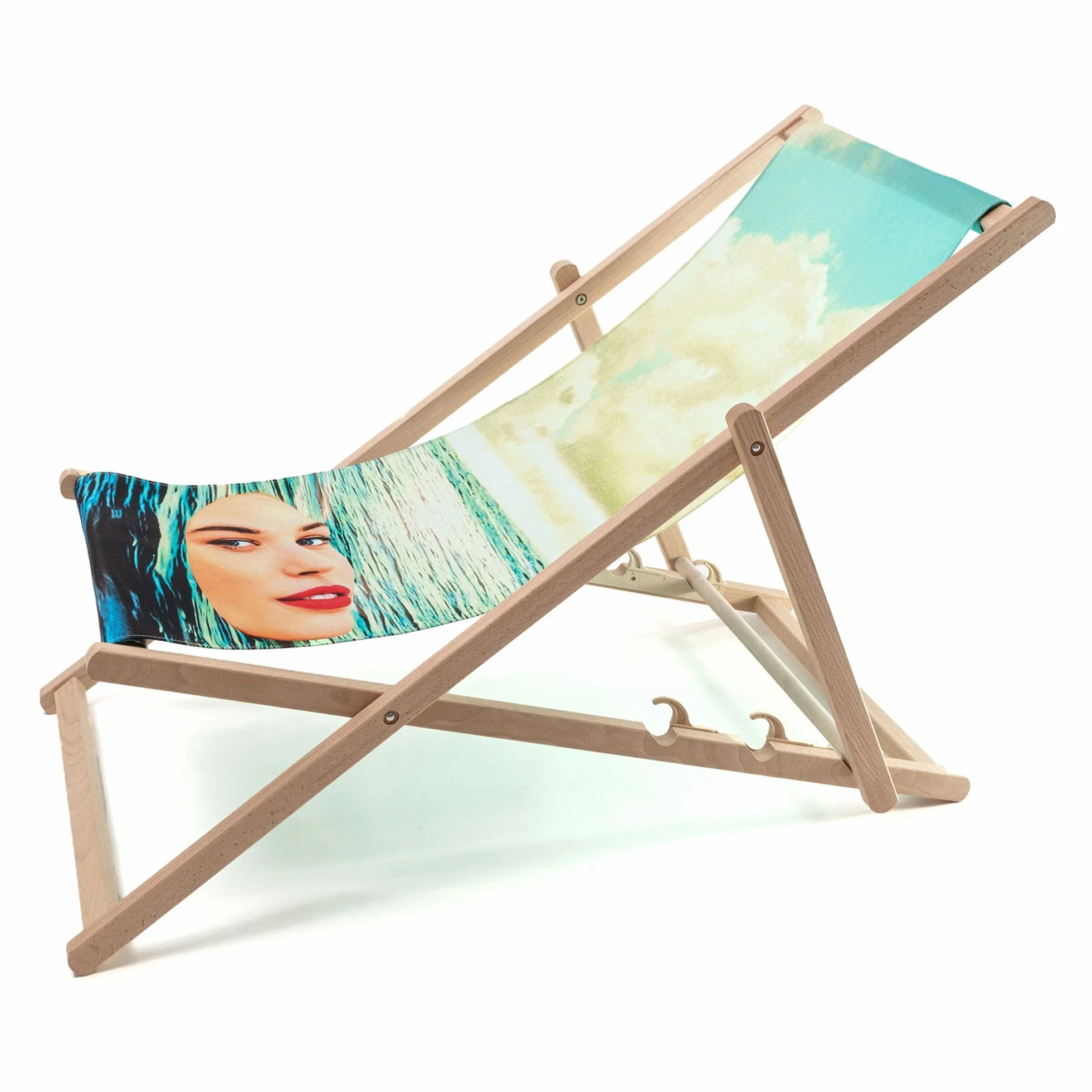 Seletti Sedia a Sdraio Ragazza nel Mare Deck Chair Girl in The Sea