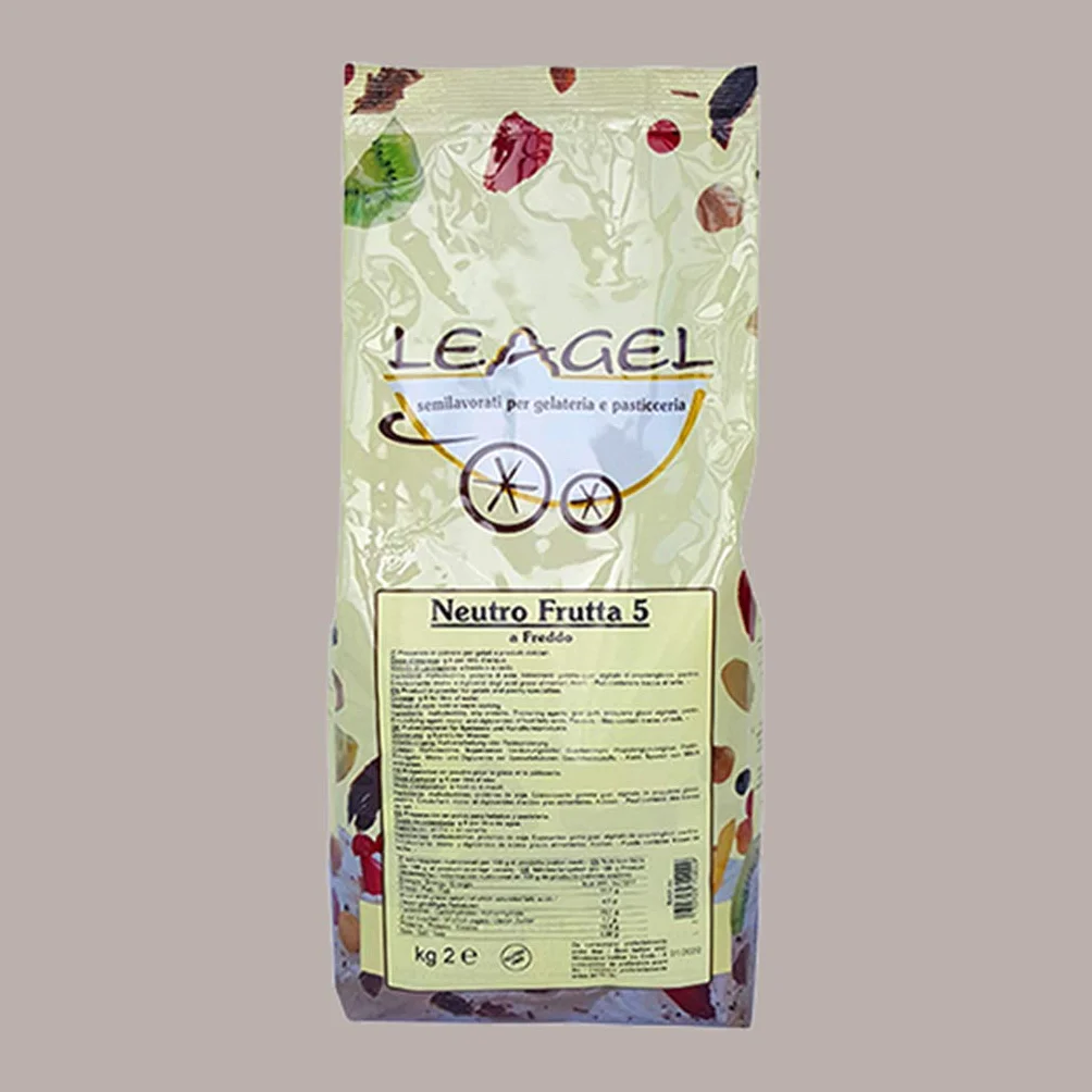 Neutro Frutta 5 Preparato in Polvere a Freddo per Gelato Leagel - 2 Kg -