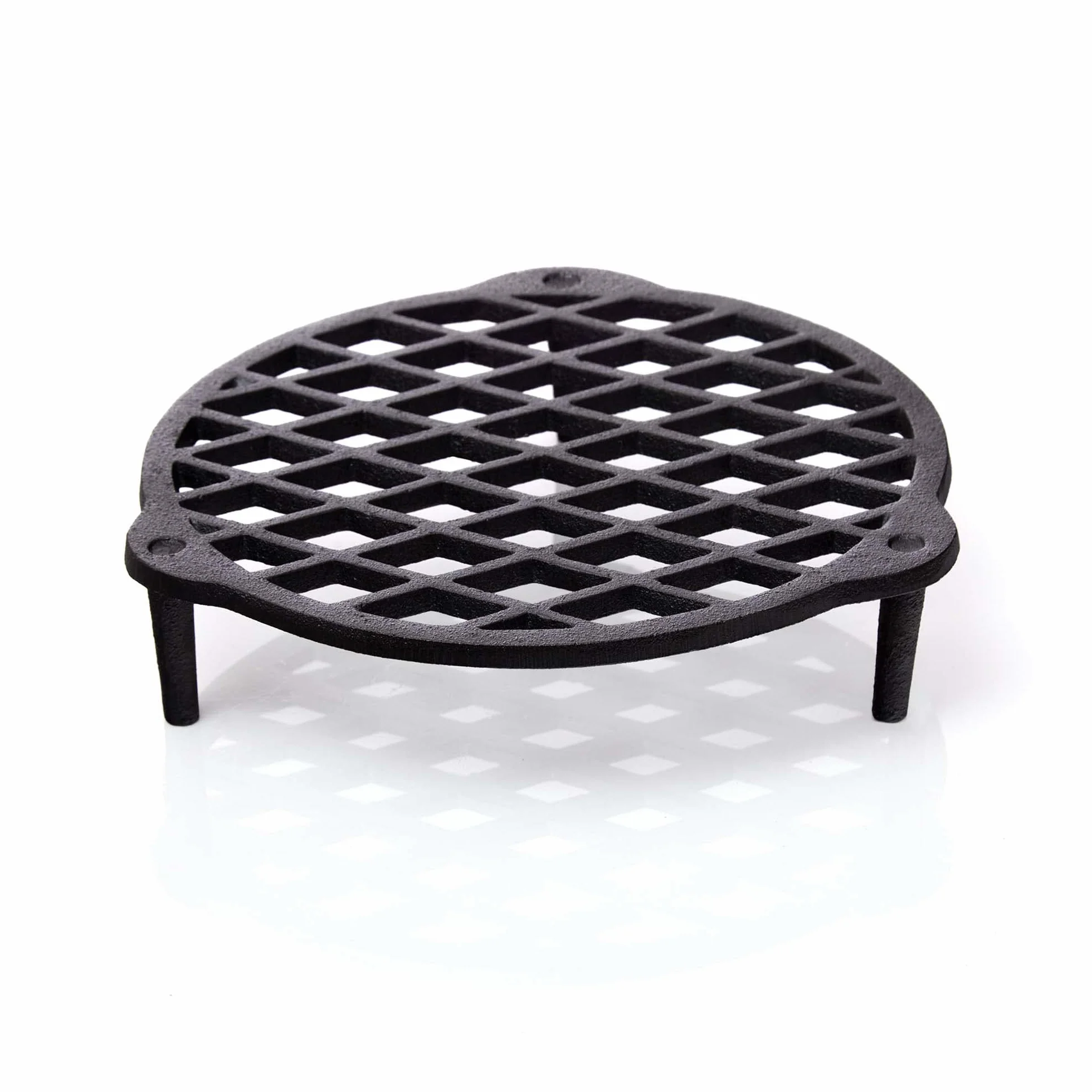 BBQ-Nerd© - Griglia impilabile in ghisa, diametro 22 cm, per pentola da 4,2 l, inserto per cottura a vapore in forno olandese