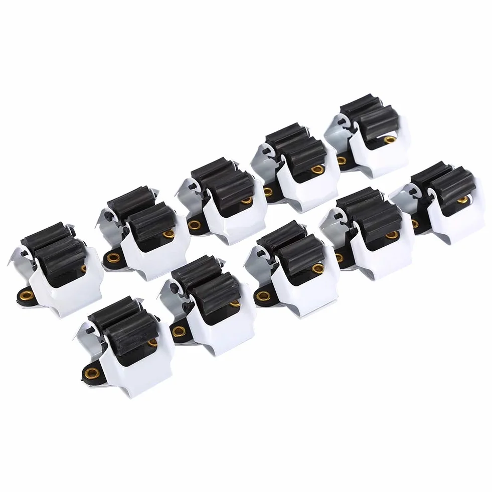 Estink Set 10 Supporti da Parete per Scope e Rastrelli, Porta Attrezzi da Giardino, Organizzatore per Vanga e Utensili