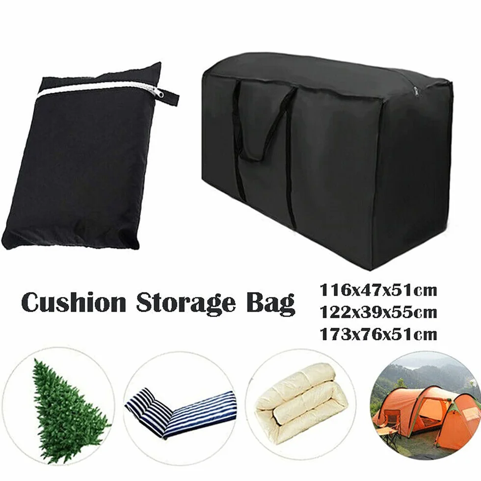 Custodia protettiva in tessuto Oxford 210D, impermeabile, con maniglia per il trasporto, per mobili da giardino, cuscino per albero di (173 x 76 x 51 cm)