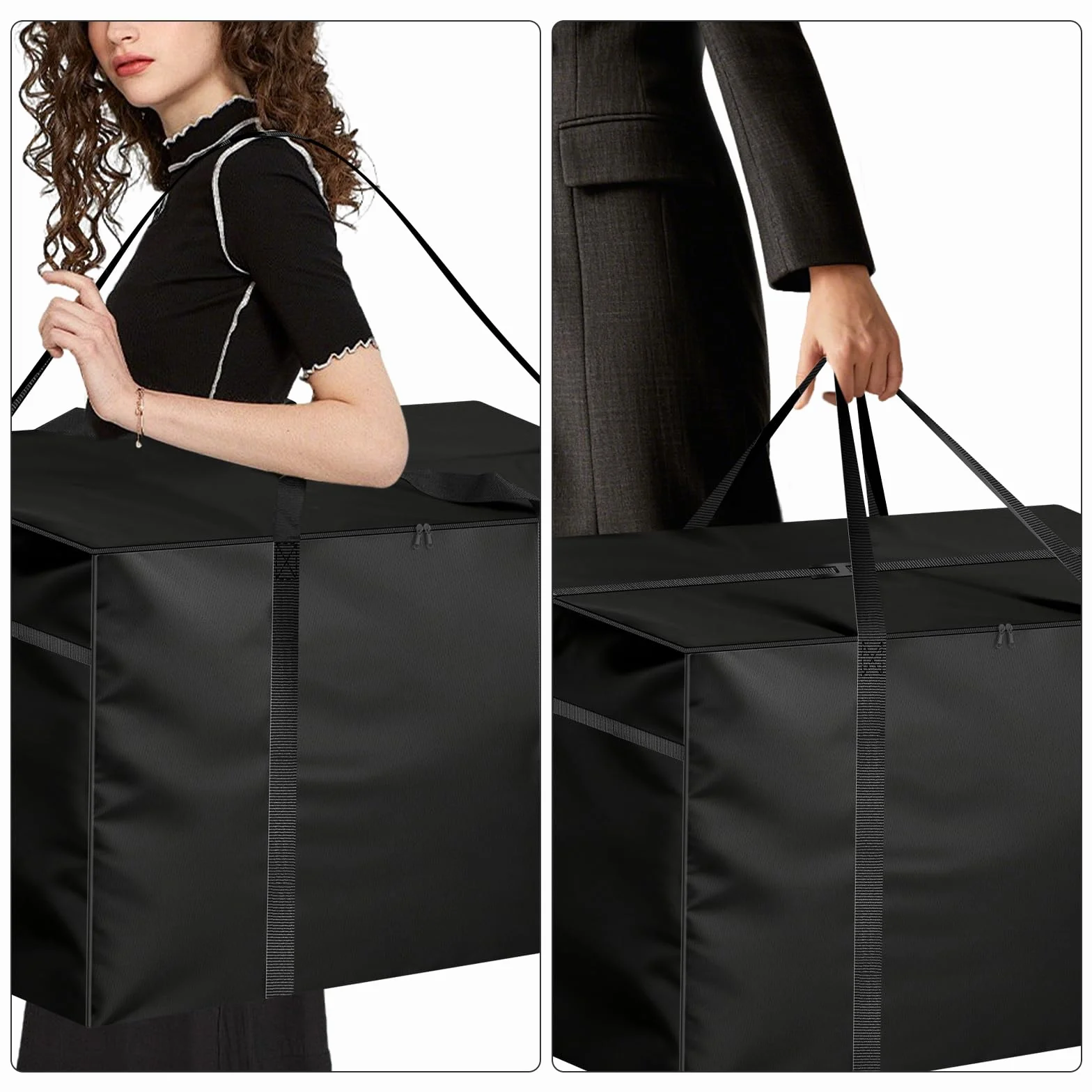Borsa portaoggetti da giardino, 600D, 80 x 80 x 60 cm, impermeabile, con chiusura lampo, custodia protettiva per cuscino da giardino, per albero di Natale, cuscino imbottito