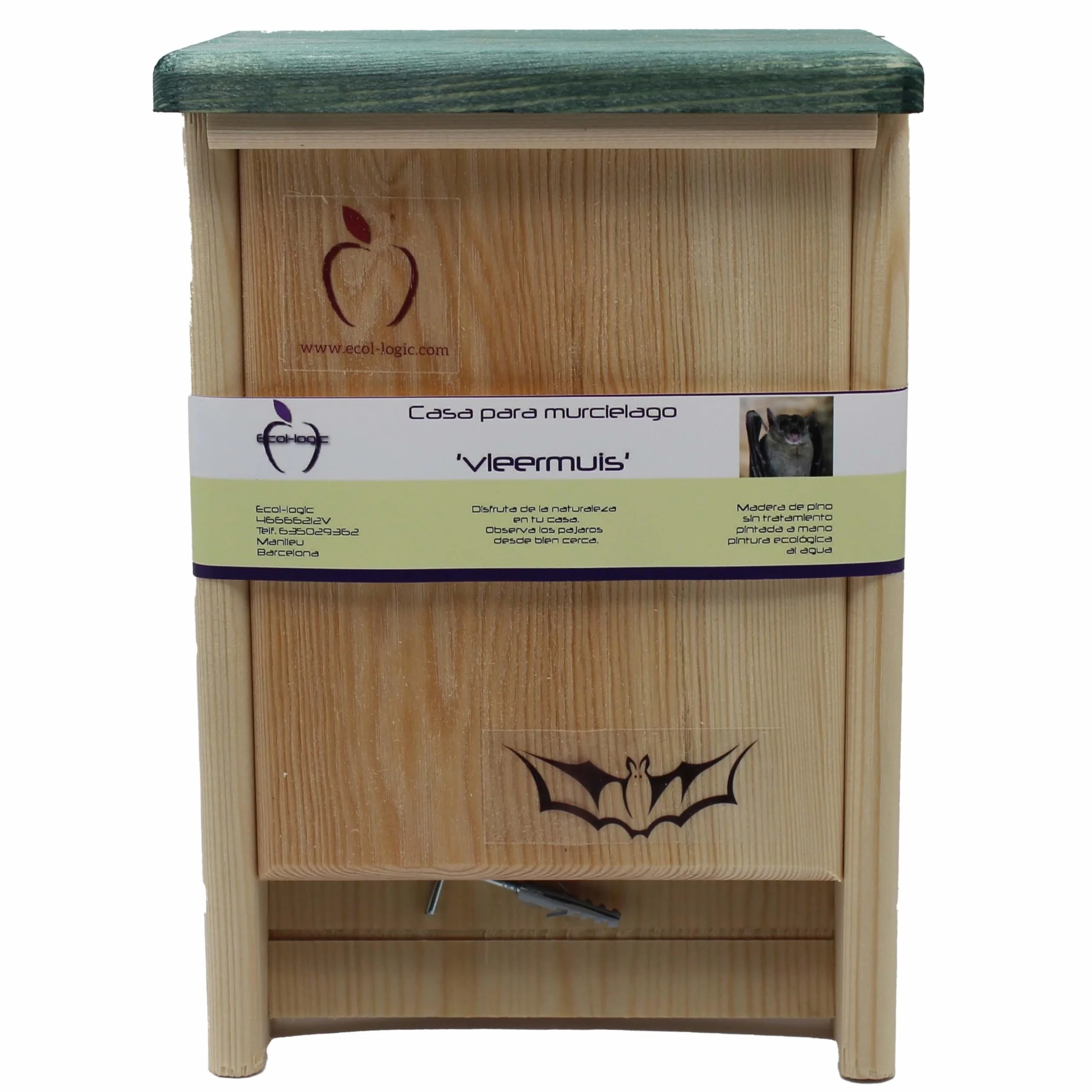 Casa nido per pipistrelli 28x17x13 cm