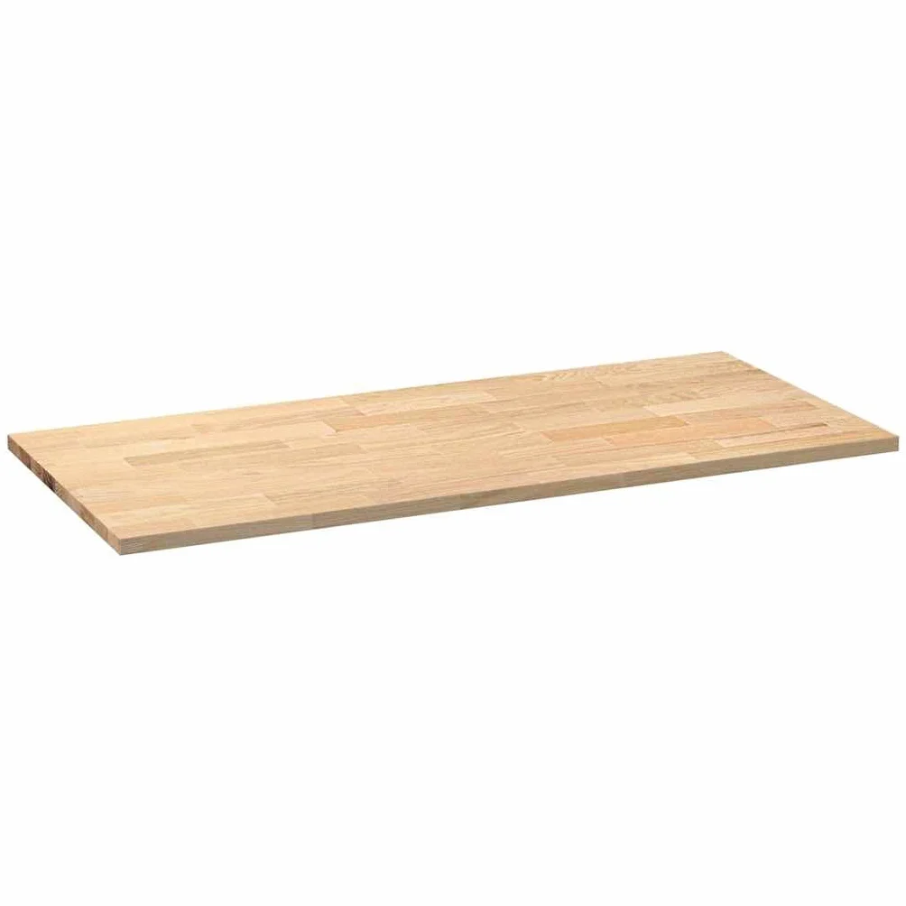 Robusto piano di lavoro in legno di quercia per cucina, 140 x 63,5 x 2,7 cm, rettangolare, in rovere naturale come piano da scrivania e piano di lavoro in legno di facile manutenzione