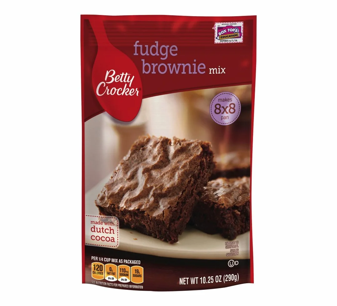 Betty Crocker Fudge Brownie Mix, 10.25-ounce Pouches [Pack of 6]