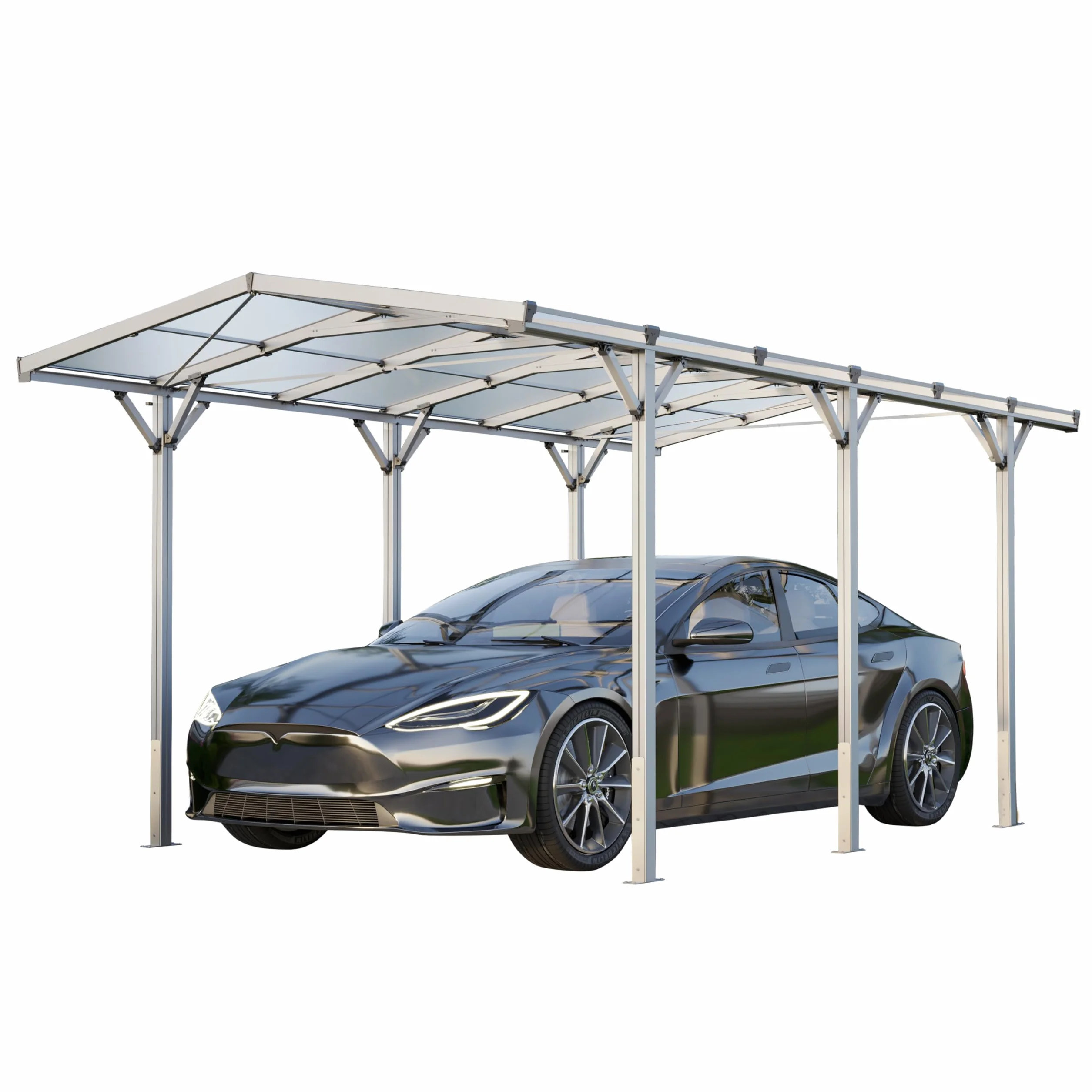 GFP Carport 2,85x5,05m Carport in alluminio Carport individuale