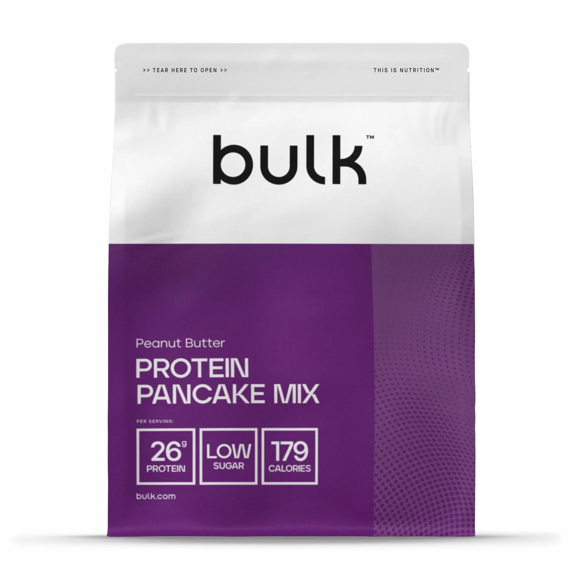 Bulk Miscela per pancake proteici, Burro di arachidi, 1kg, 10 porzioni
